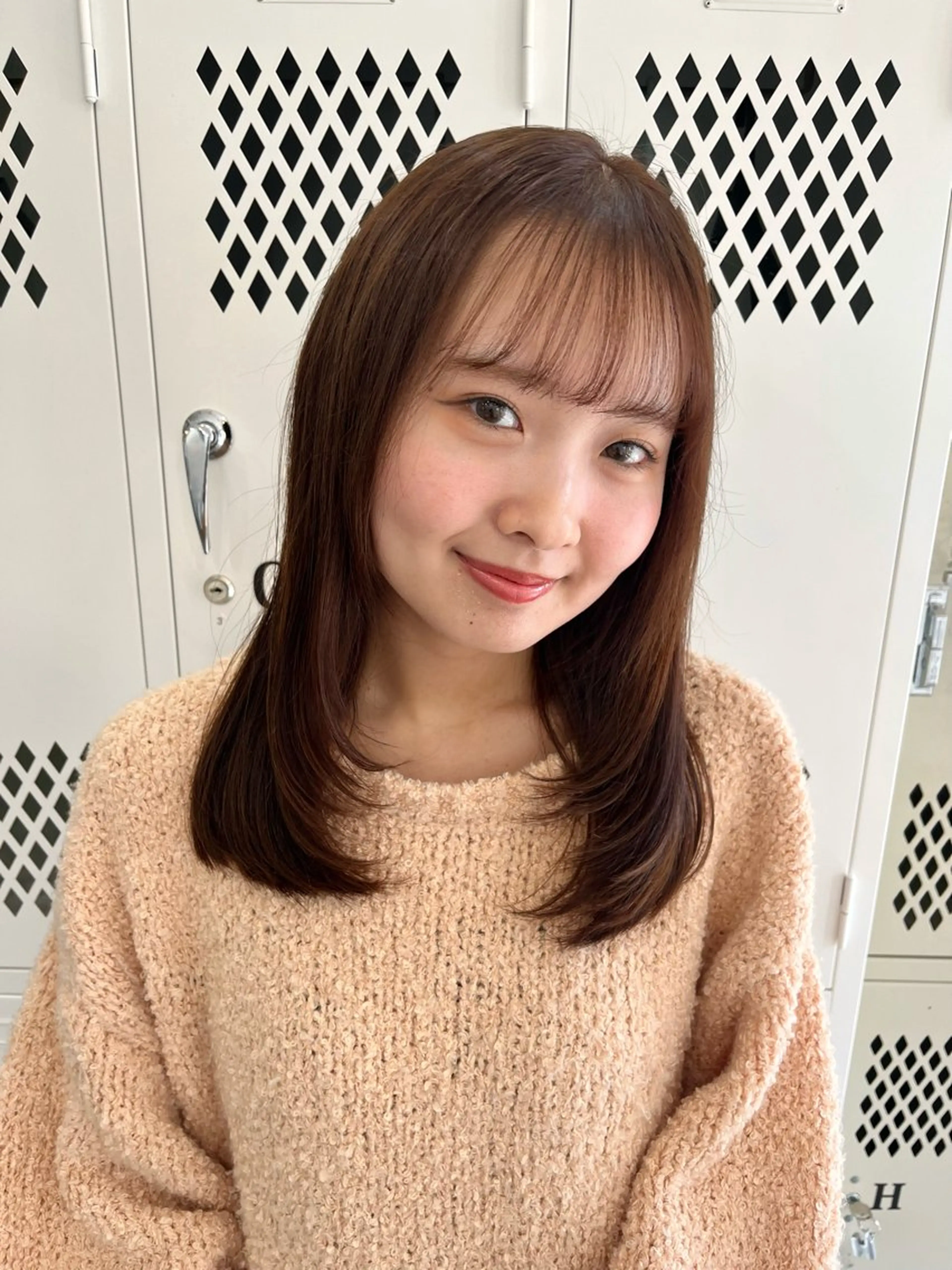 ミディアム カラー カット ヘアカラー トリートメント 🌼sunc HINAMI🌼のヘアスタイル