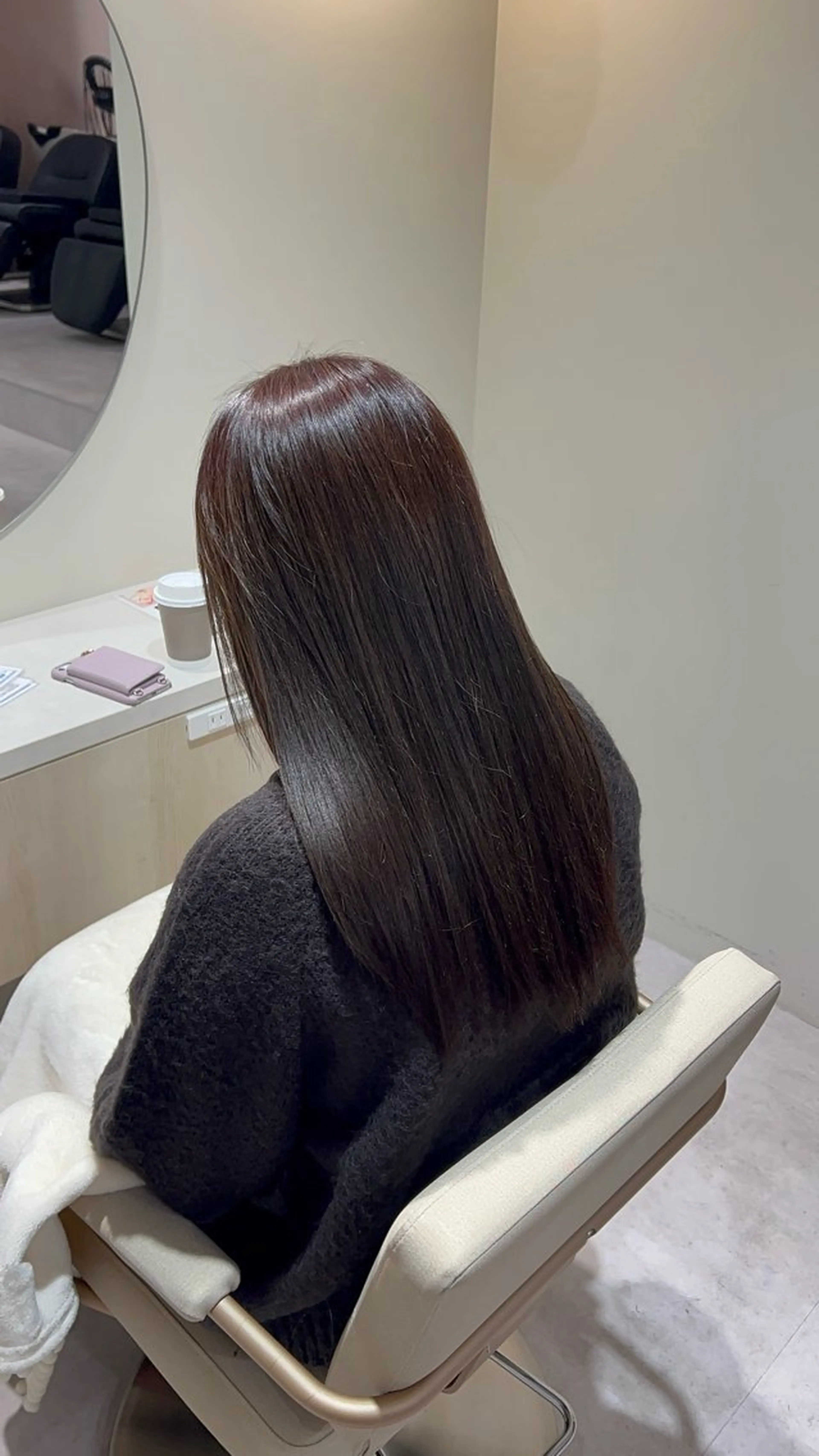 カラー ブリーチ 透明感カラー 縮毛矯正 カット無料｜レイヤー カット｜韓国モテへアのヘアスタイル