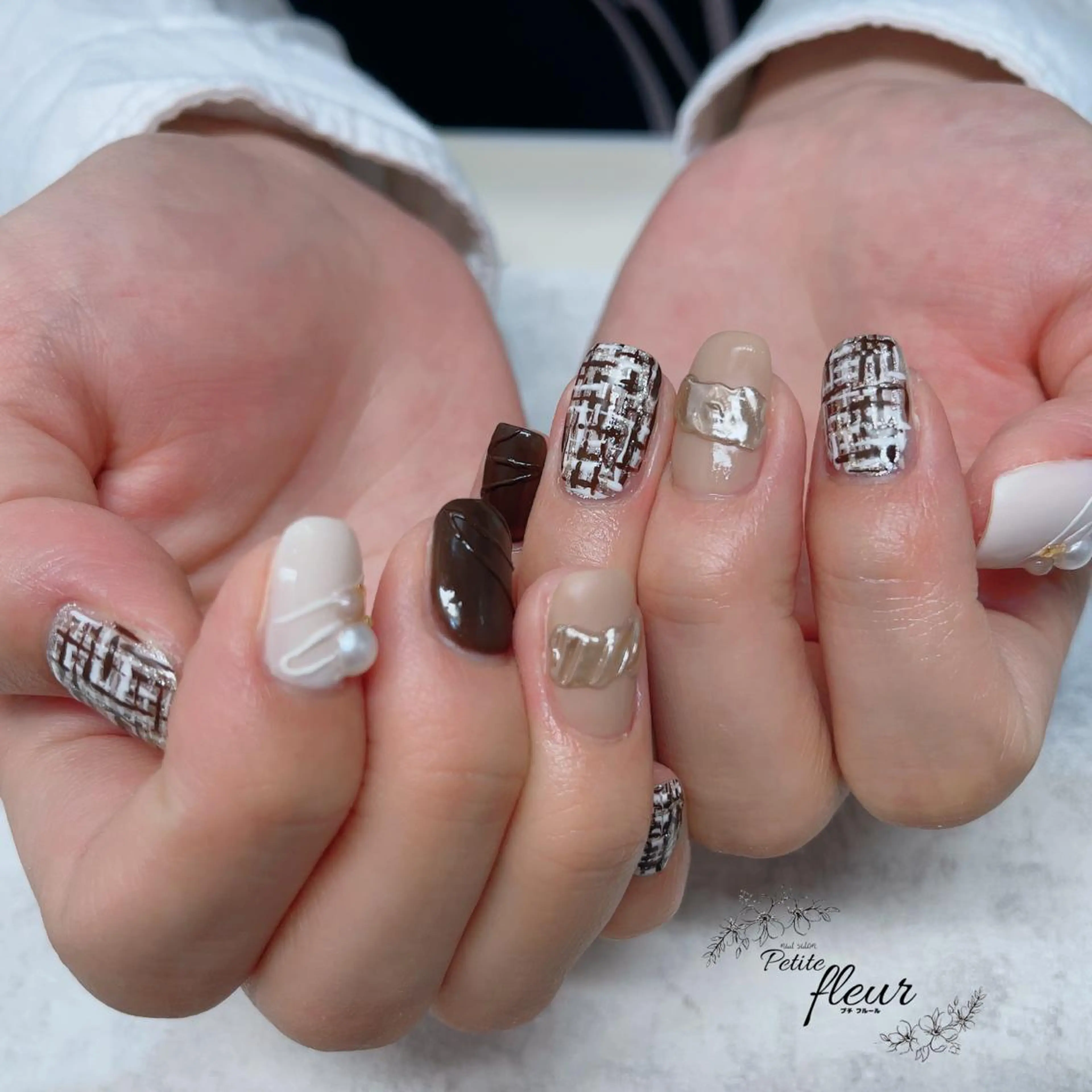 ネイル アートネイル ❁⃘*。Petite fleur❁⃘*りさのネイルデザイン