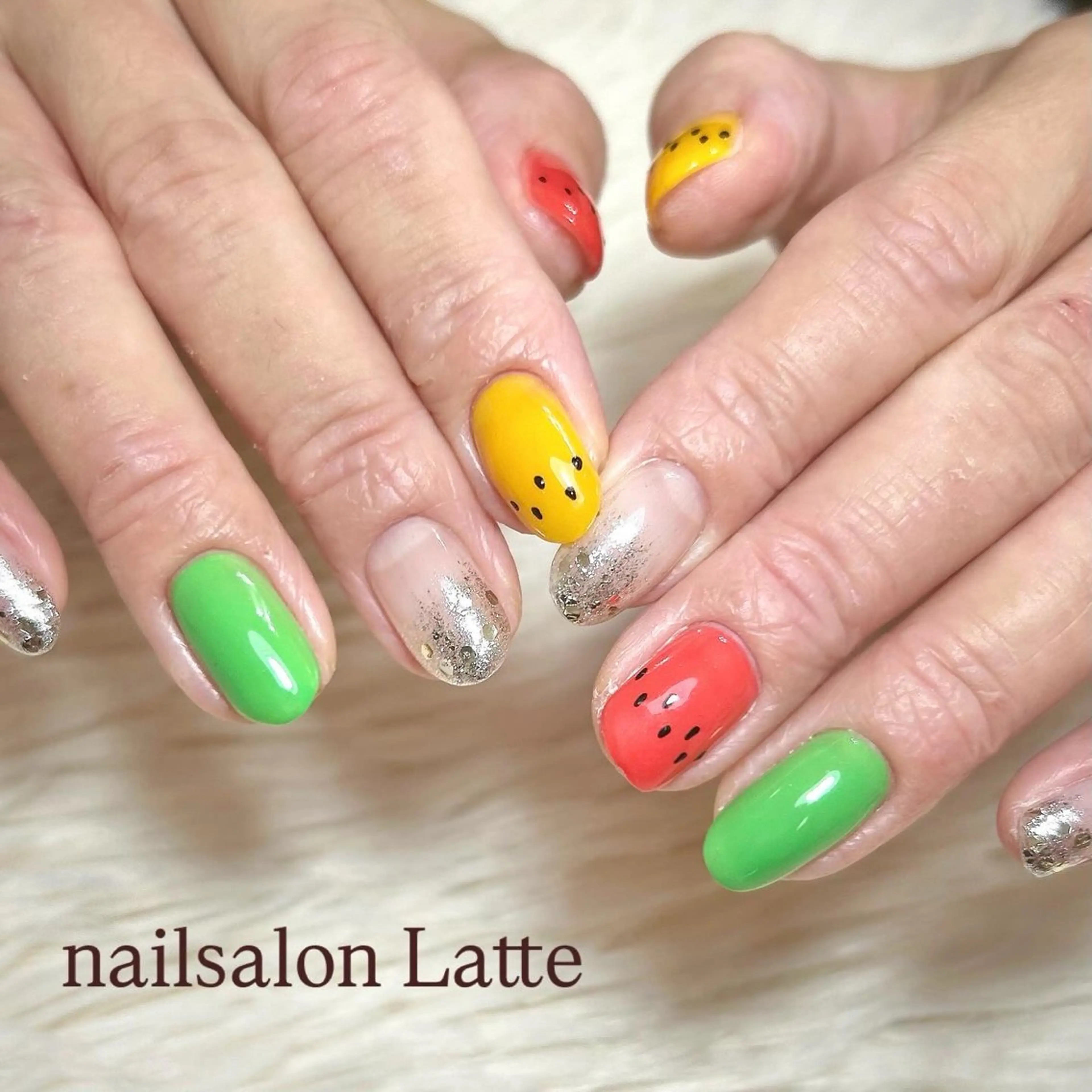 ネイル ハンドネイル フットネイル Nailsalon Latteのネイルデザイン
