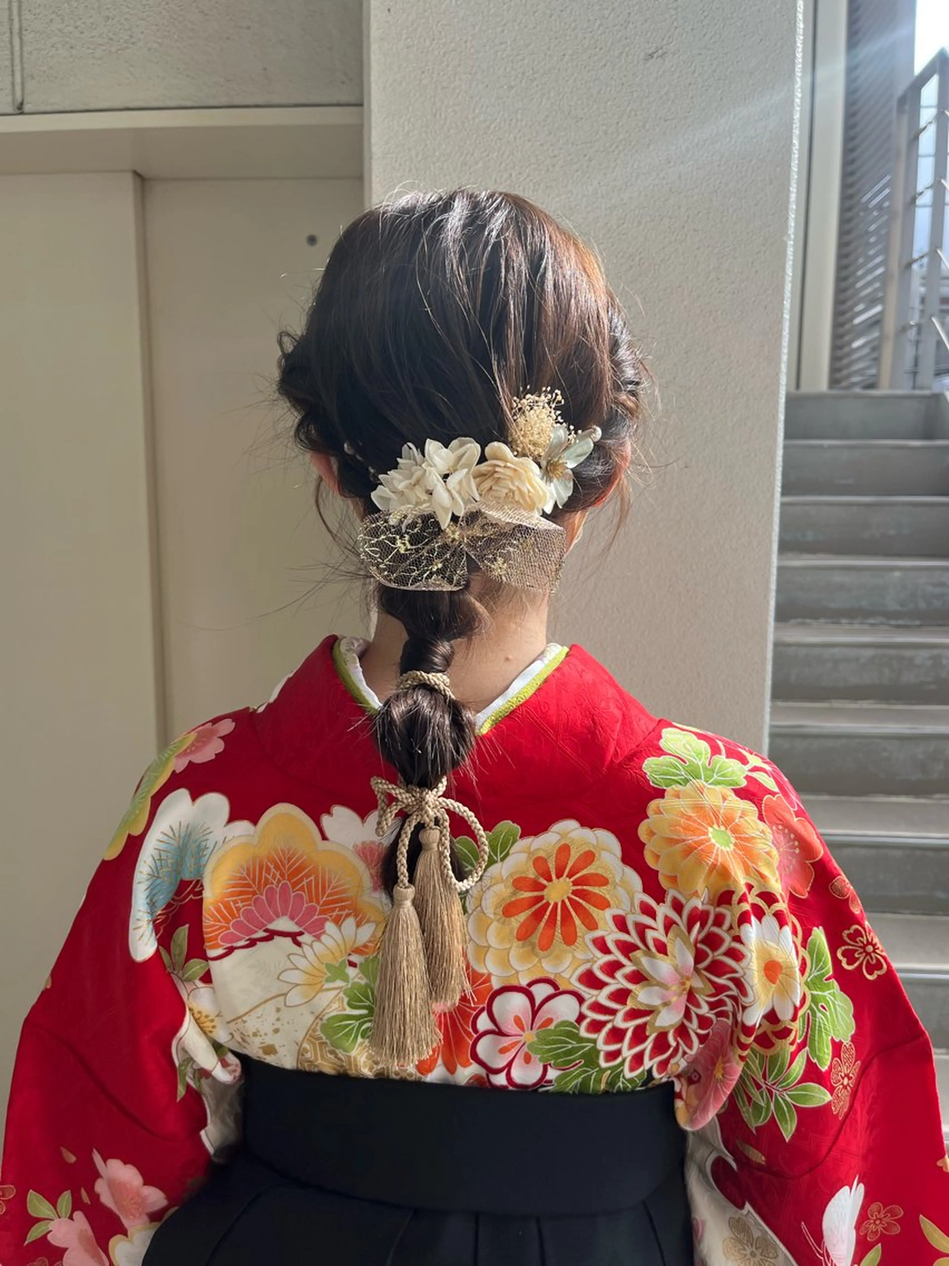 ヘアアレンジ 卒業式のヘアスタイル hair design chouchou所属・イイダ ヒナのヘアスタイル