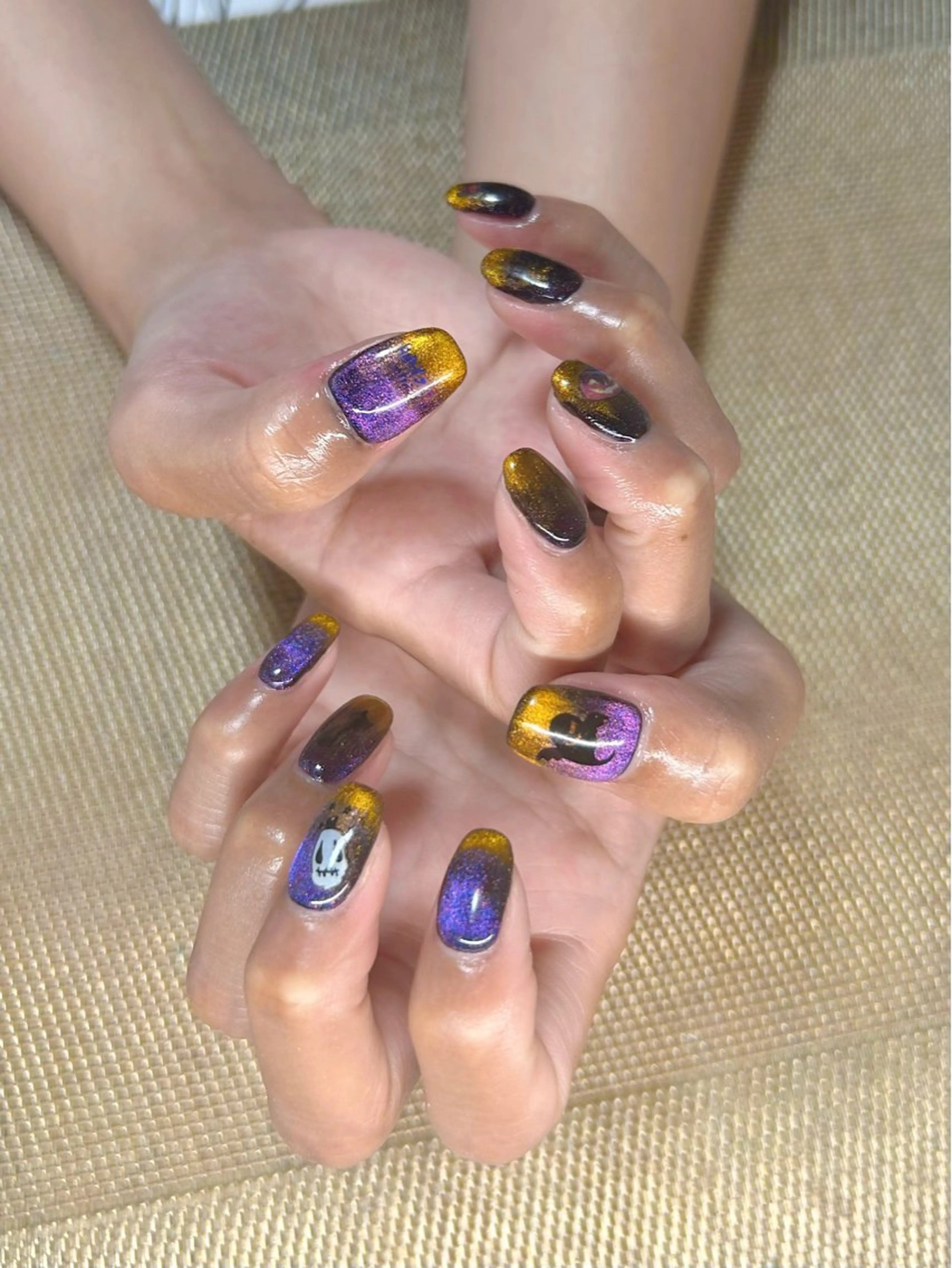 ネイル ハロウィン 森 晴有のネイルデザイン