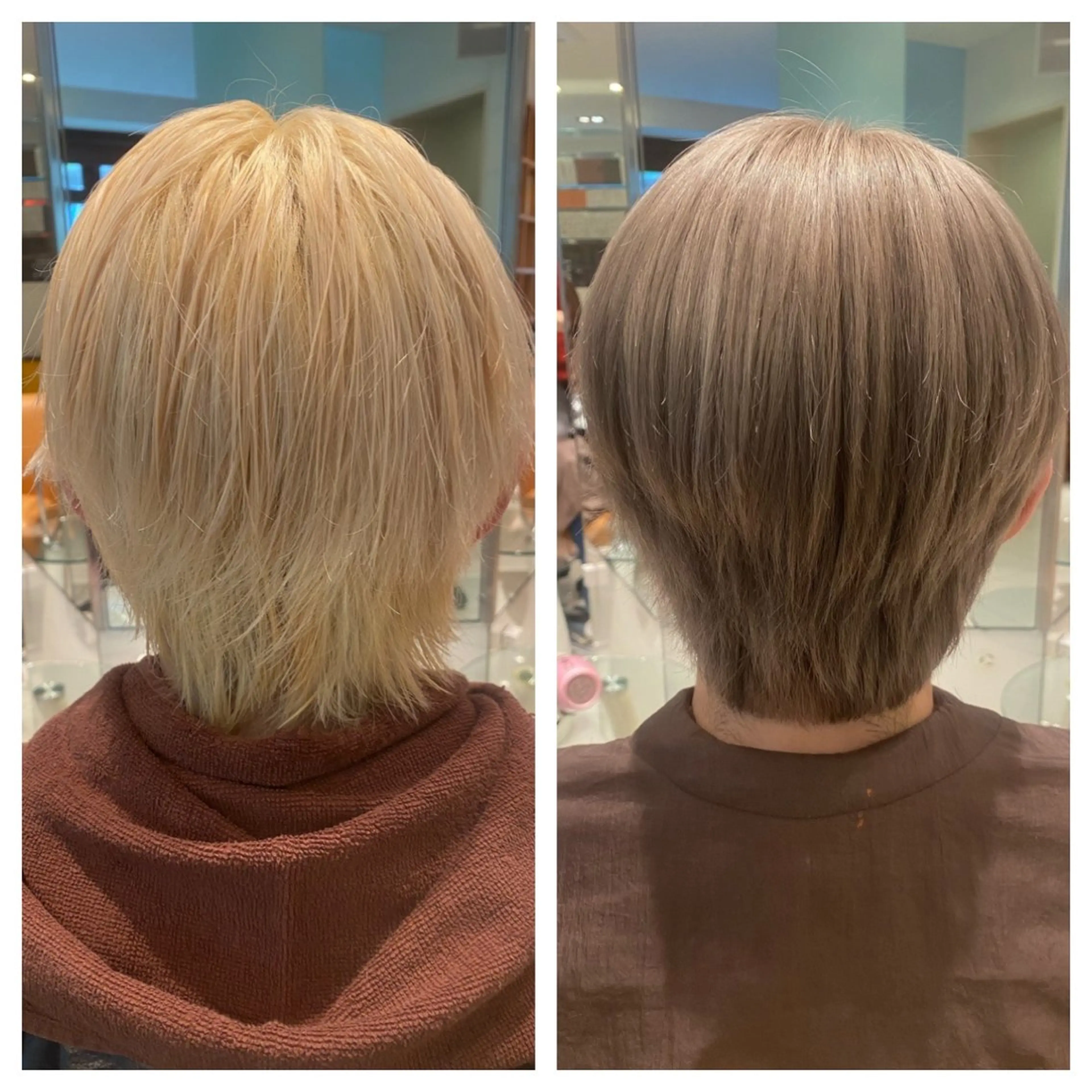 ショート カラー メンズ ダダキュービッグ 渡辺 ミウのヘアスタイル