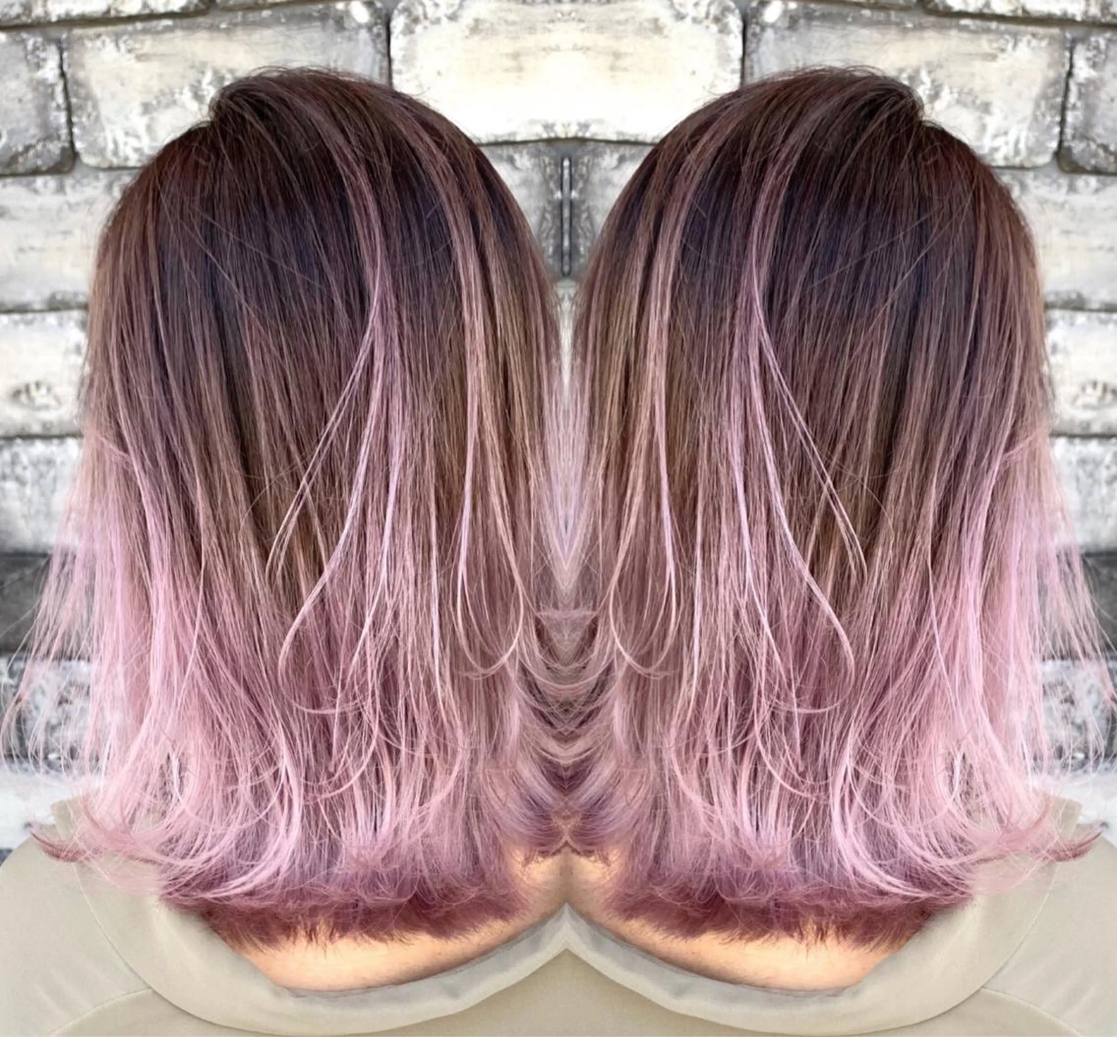 ミディアム 外国人風カラー レイヤーカット ヘアカラー トリートメント ヘアセット ❤️千葉県代表❤️ 店長❤️柿本翔一朗のヘアスタイル