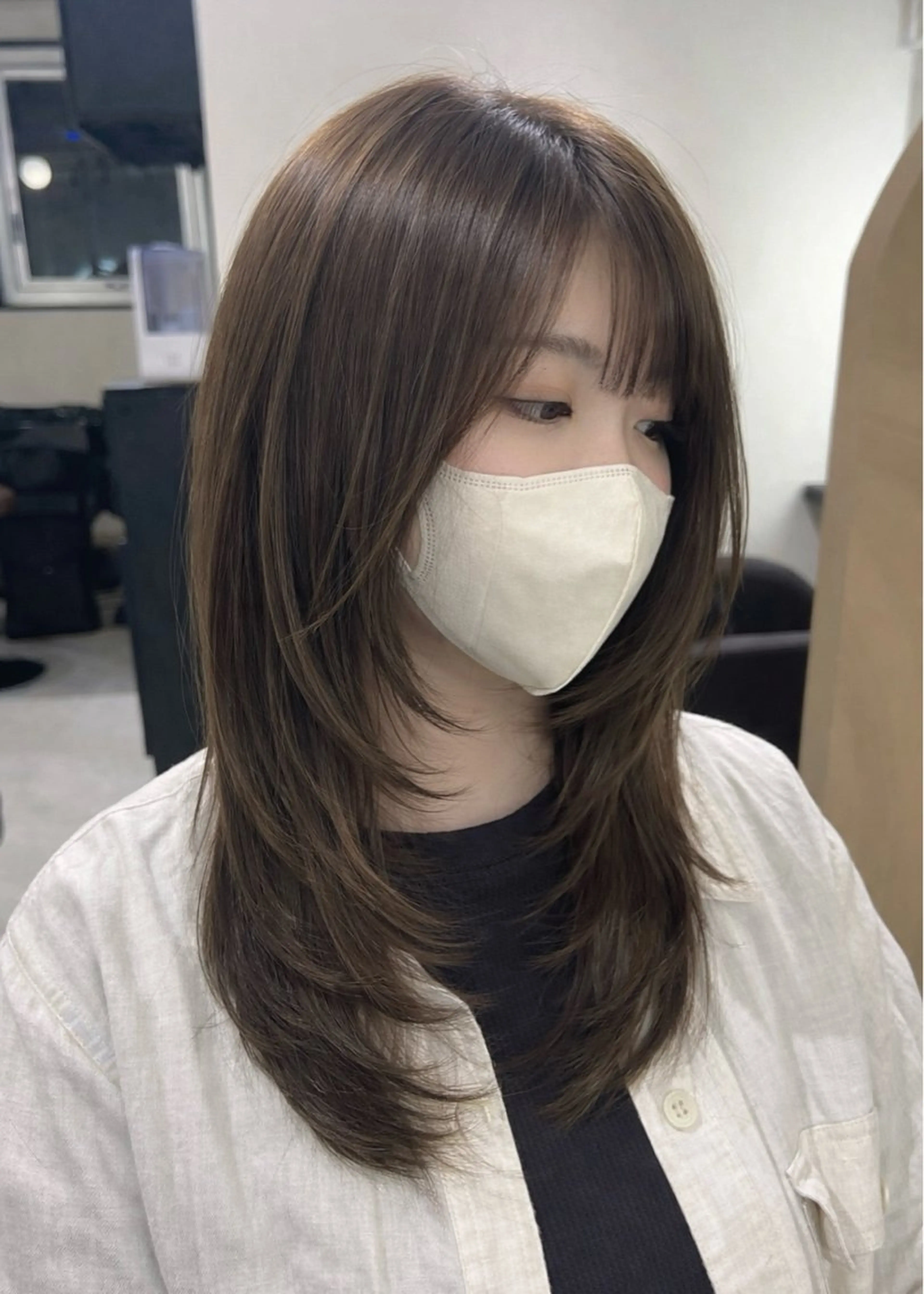 ミディアム 髪質改善SALON MIST＋所属・阪神尼崎駅徒歩2分 半個室サロン　小田稔のヘアスタイル