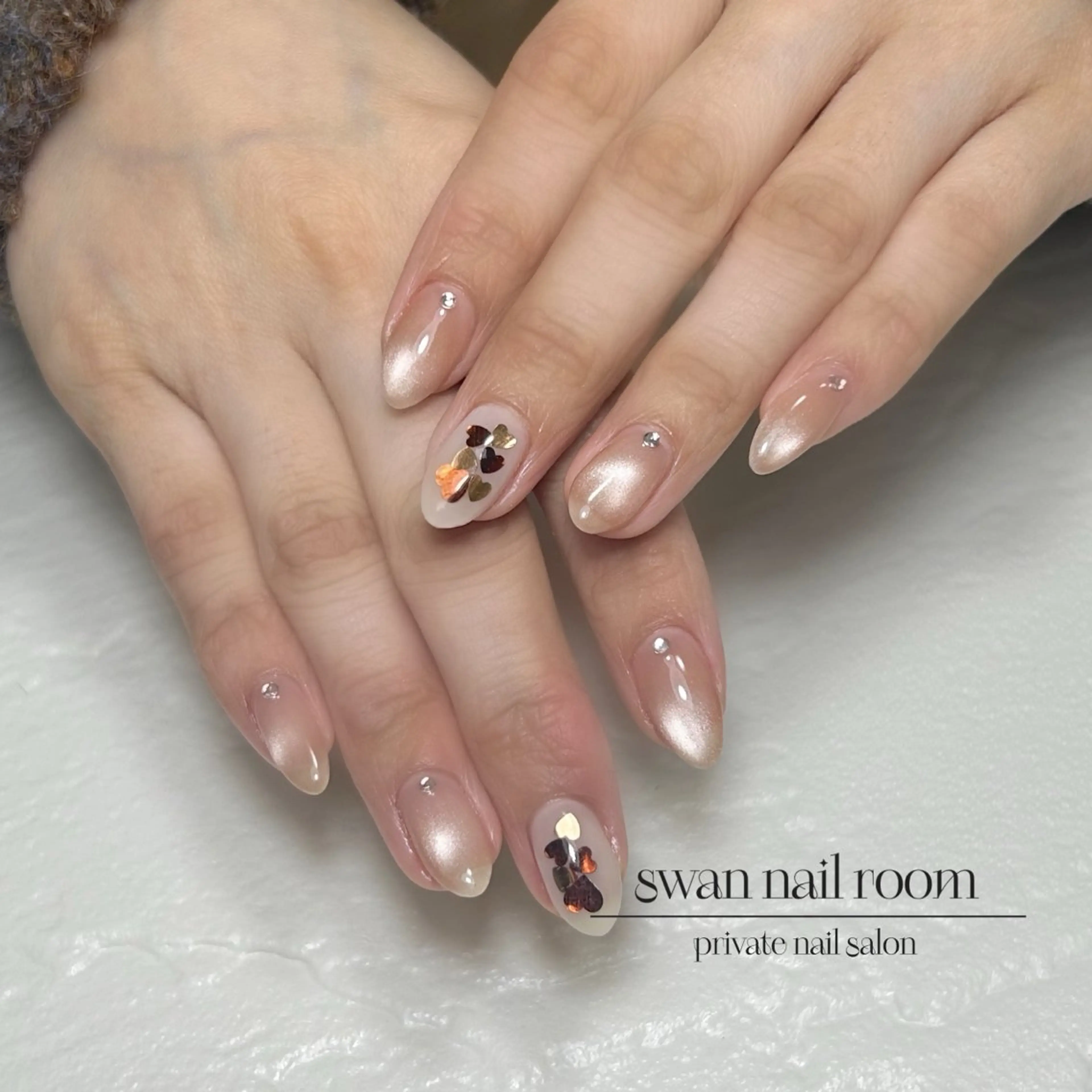 🩵ハンドネイル💅(オフ有りアート2本)シンプルコースの写真