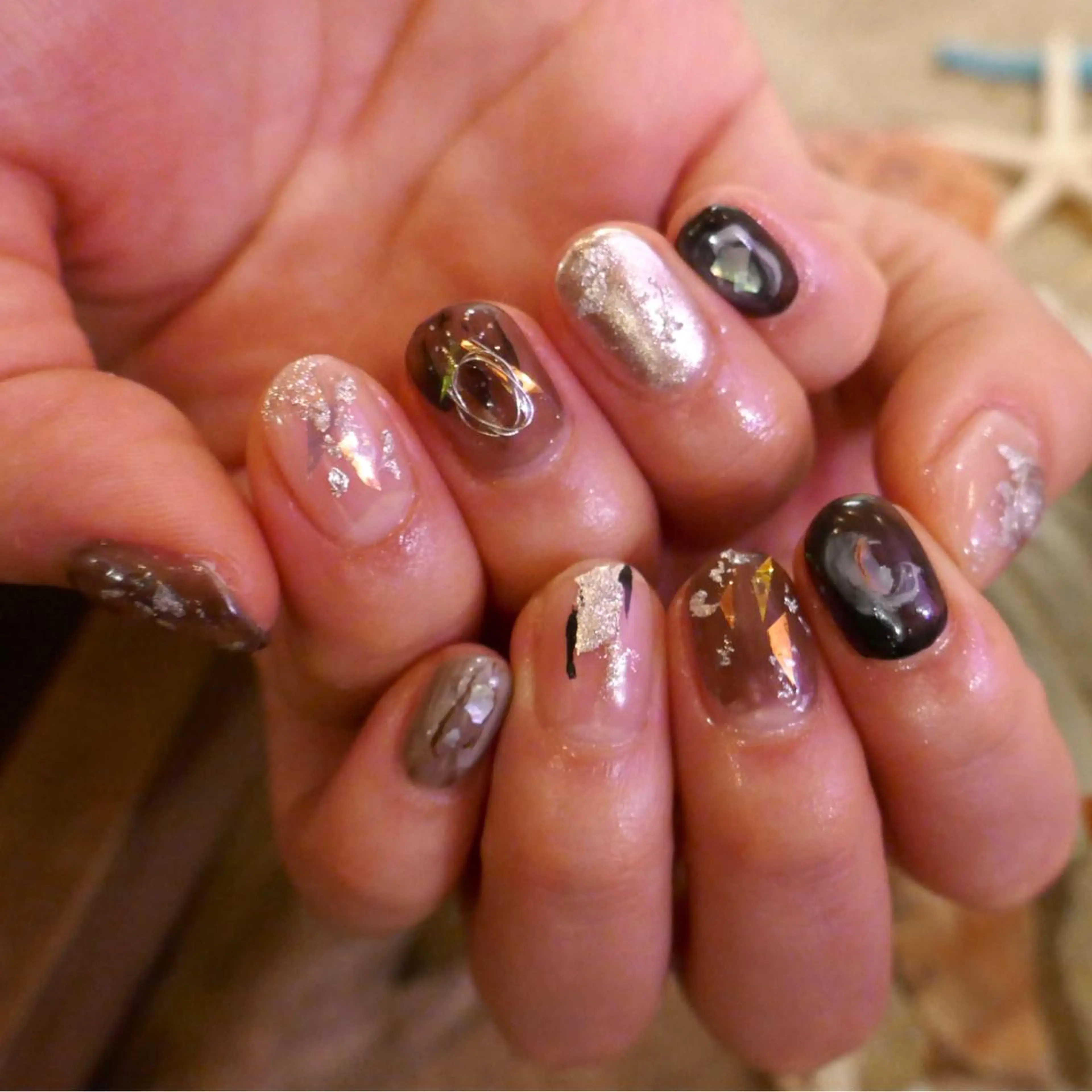 ネイル 持ち込み ニュアンスネイル ハンドネイル Chipieee Tokyoのネイルデザイン