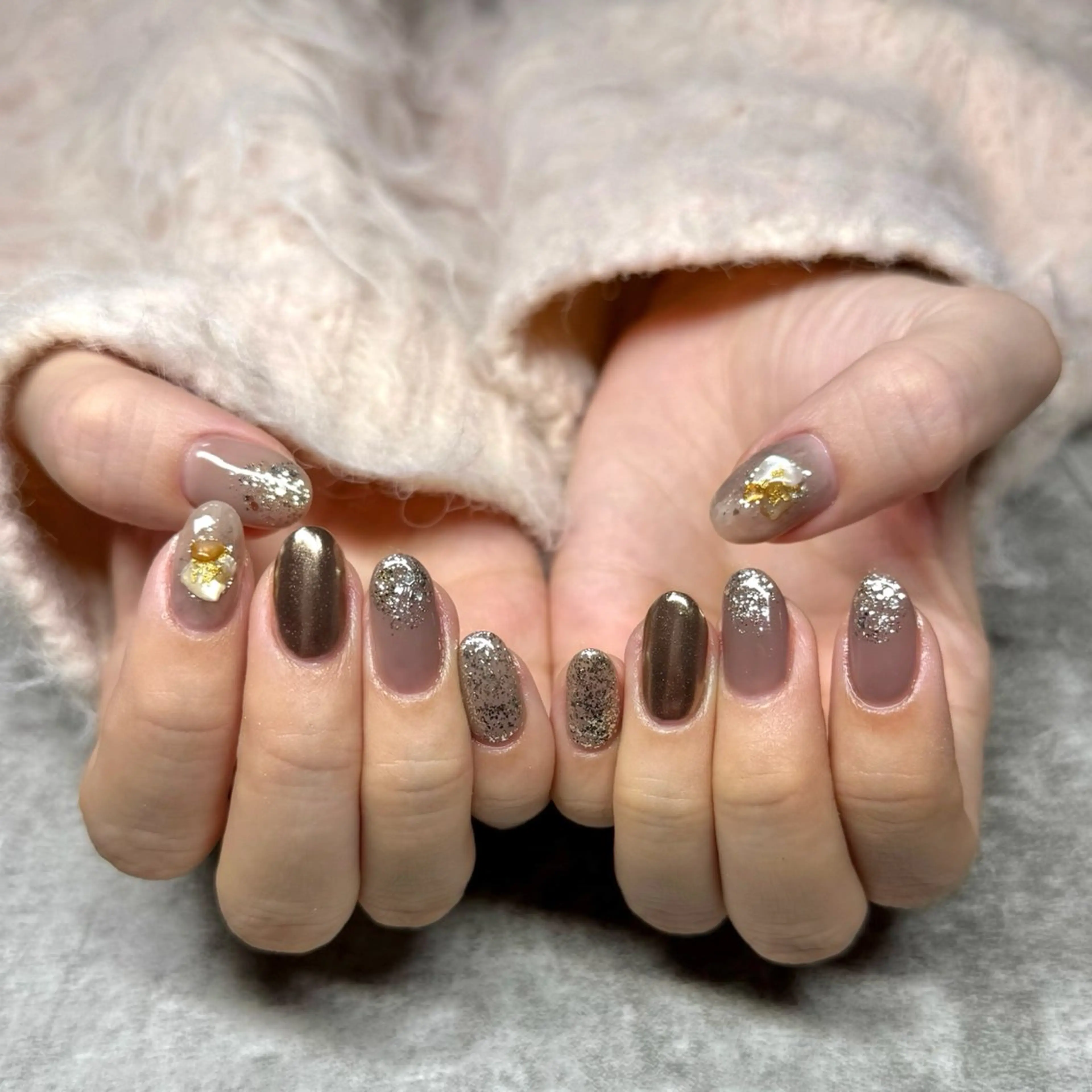 ネイル ハンドネイル ﾊﾗ ｱｲｶのネイルデザイン