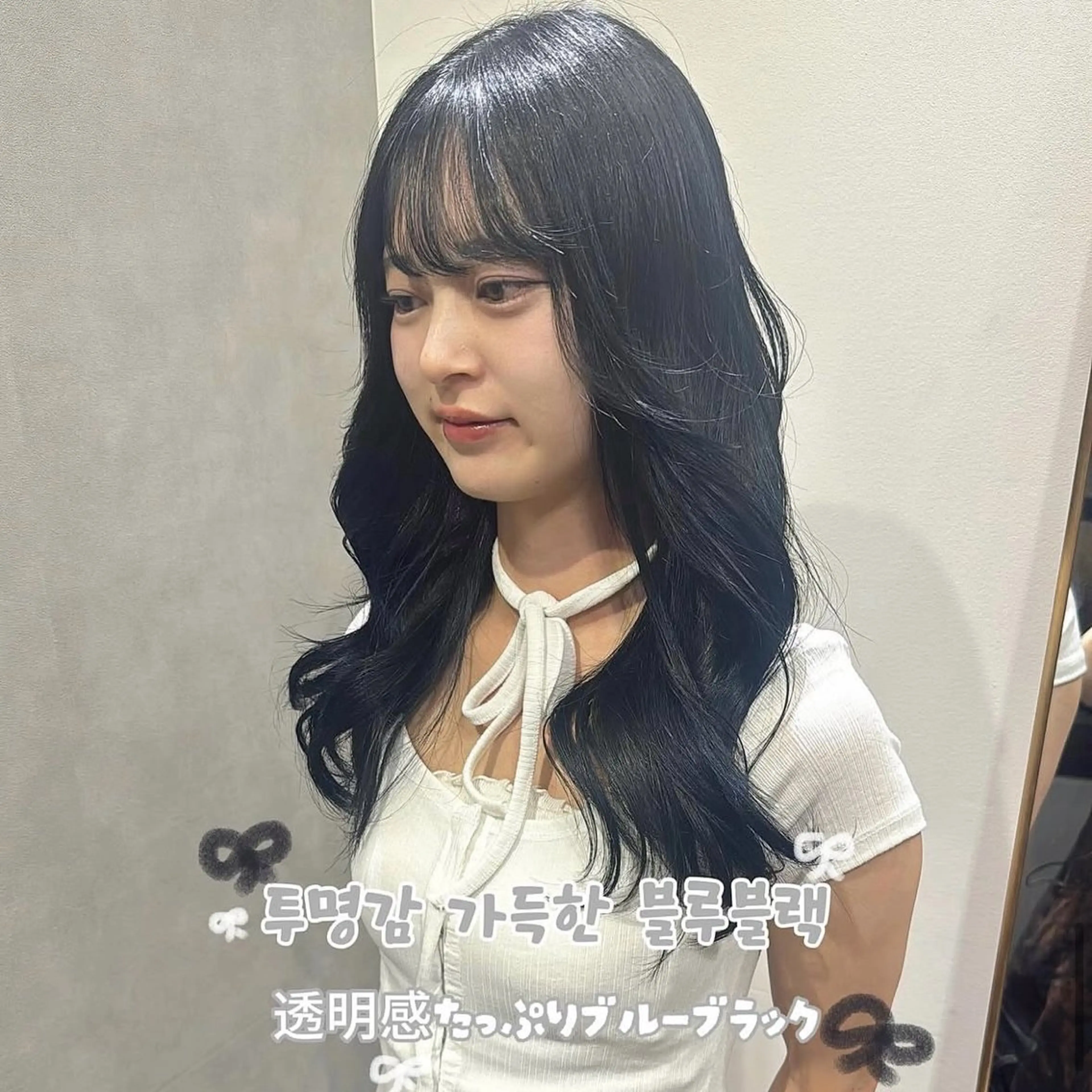 ロング カラー 한국 스타일ෆ˚* 🎀オビツメイ🎀のヘアスタイル