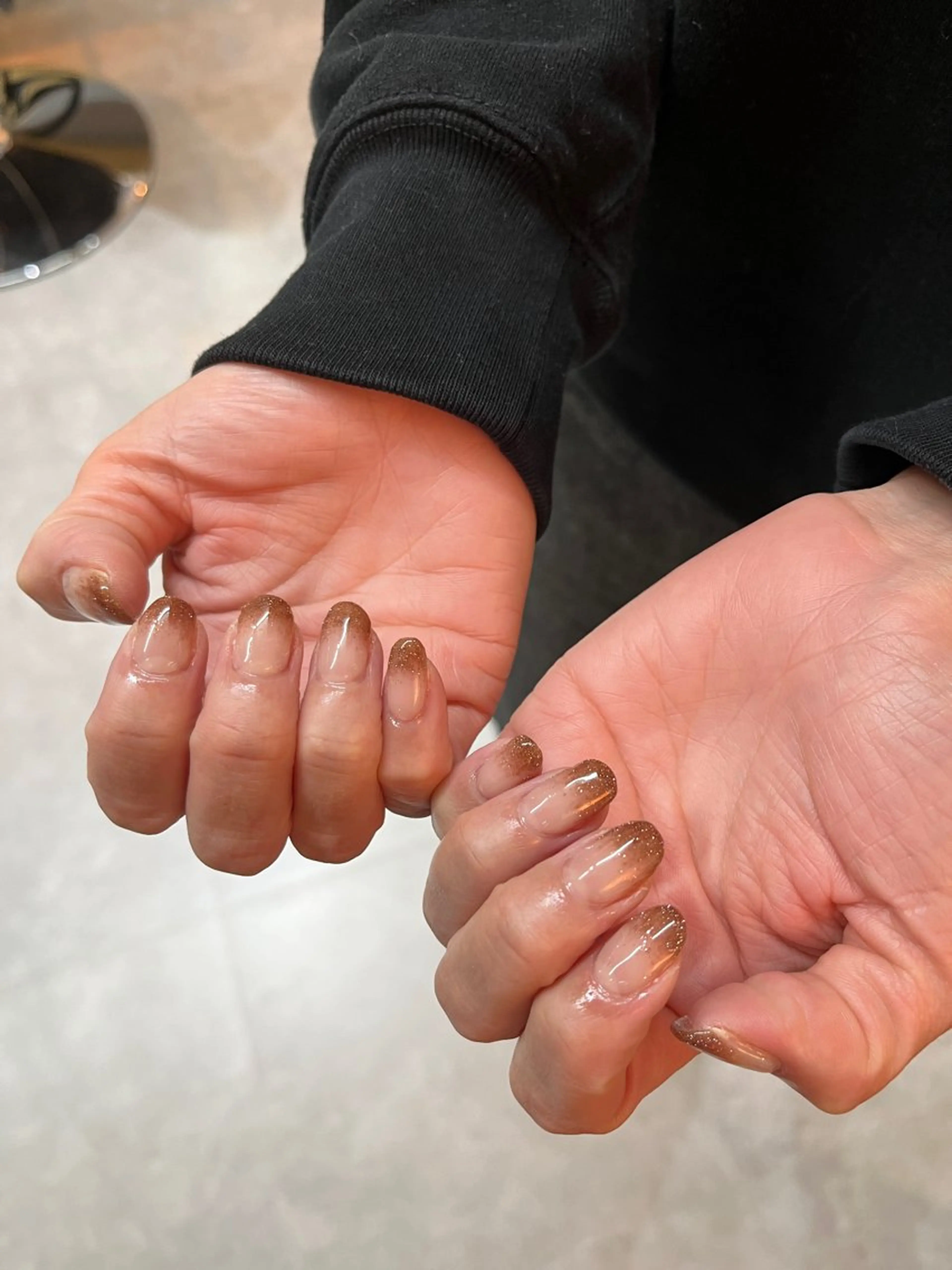 ラメグラデーションの写真