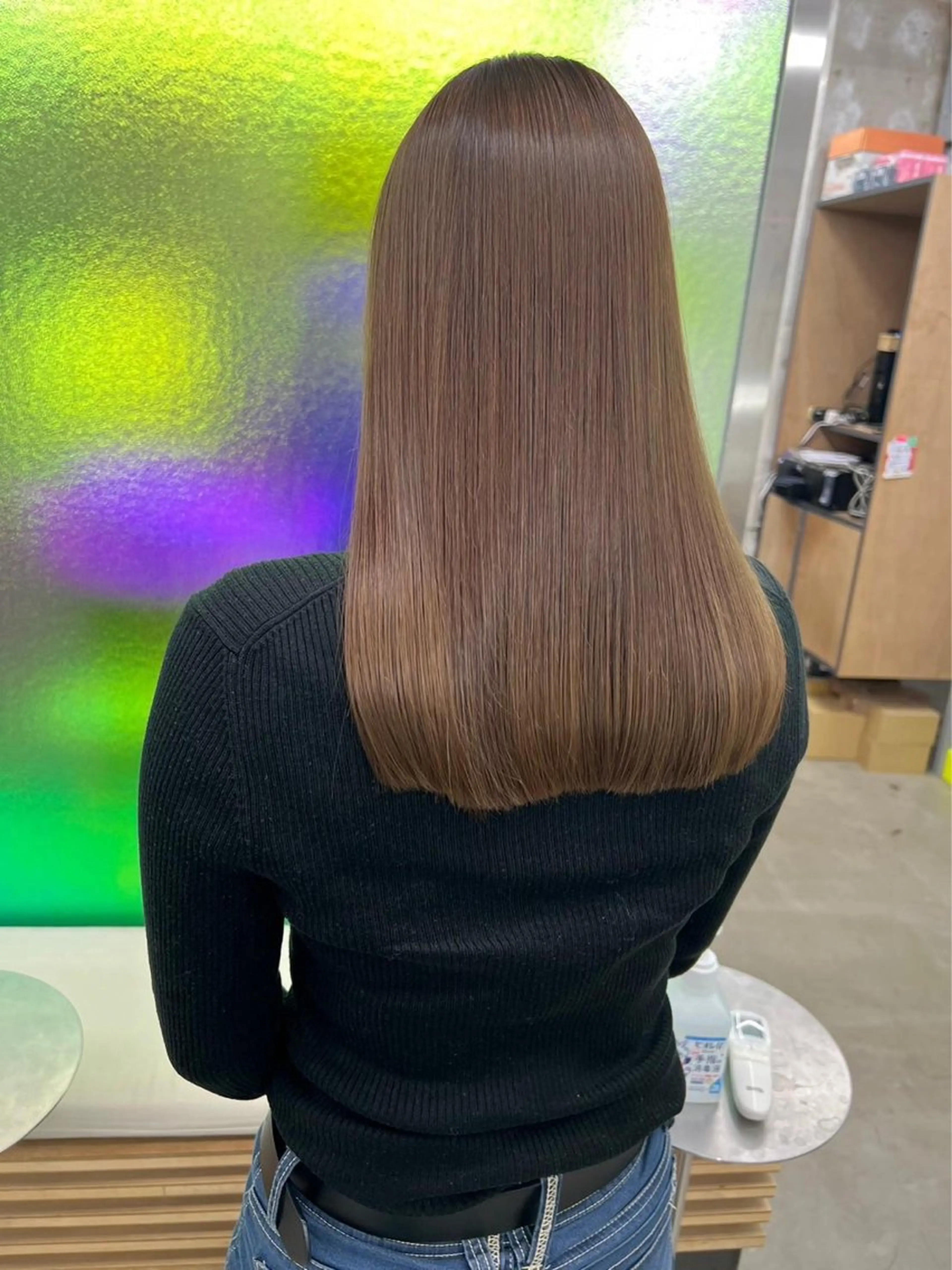 ロング パーマ カット 縮毛矯正 トリートメント RUI⚪️艶髪 ⚪️髪質改善のヘアスタイル