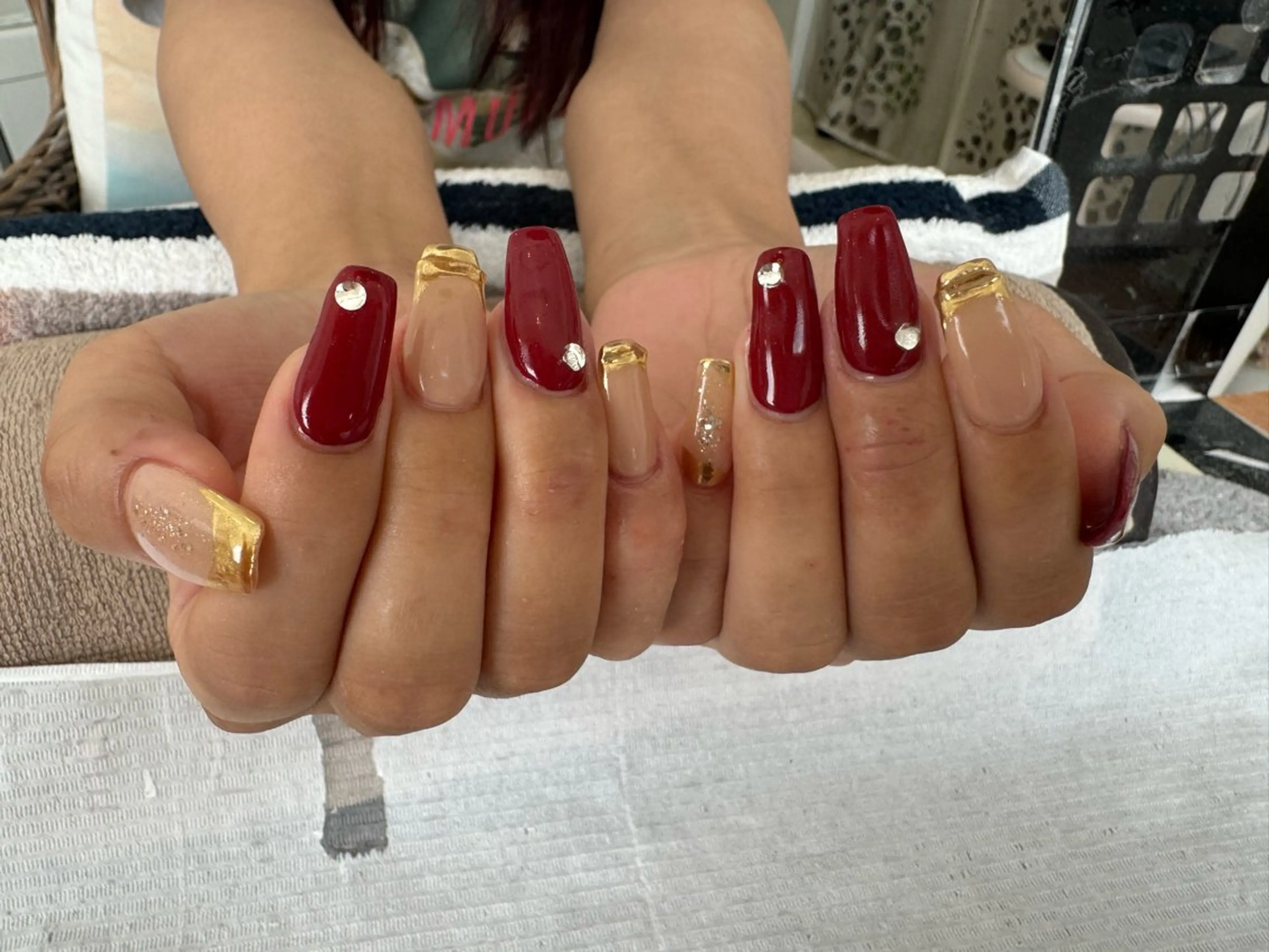 ネイル ボルドー 持ち込み リオッサ  オブ ラグーン神戸店のエステ・リラクイメージ