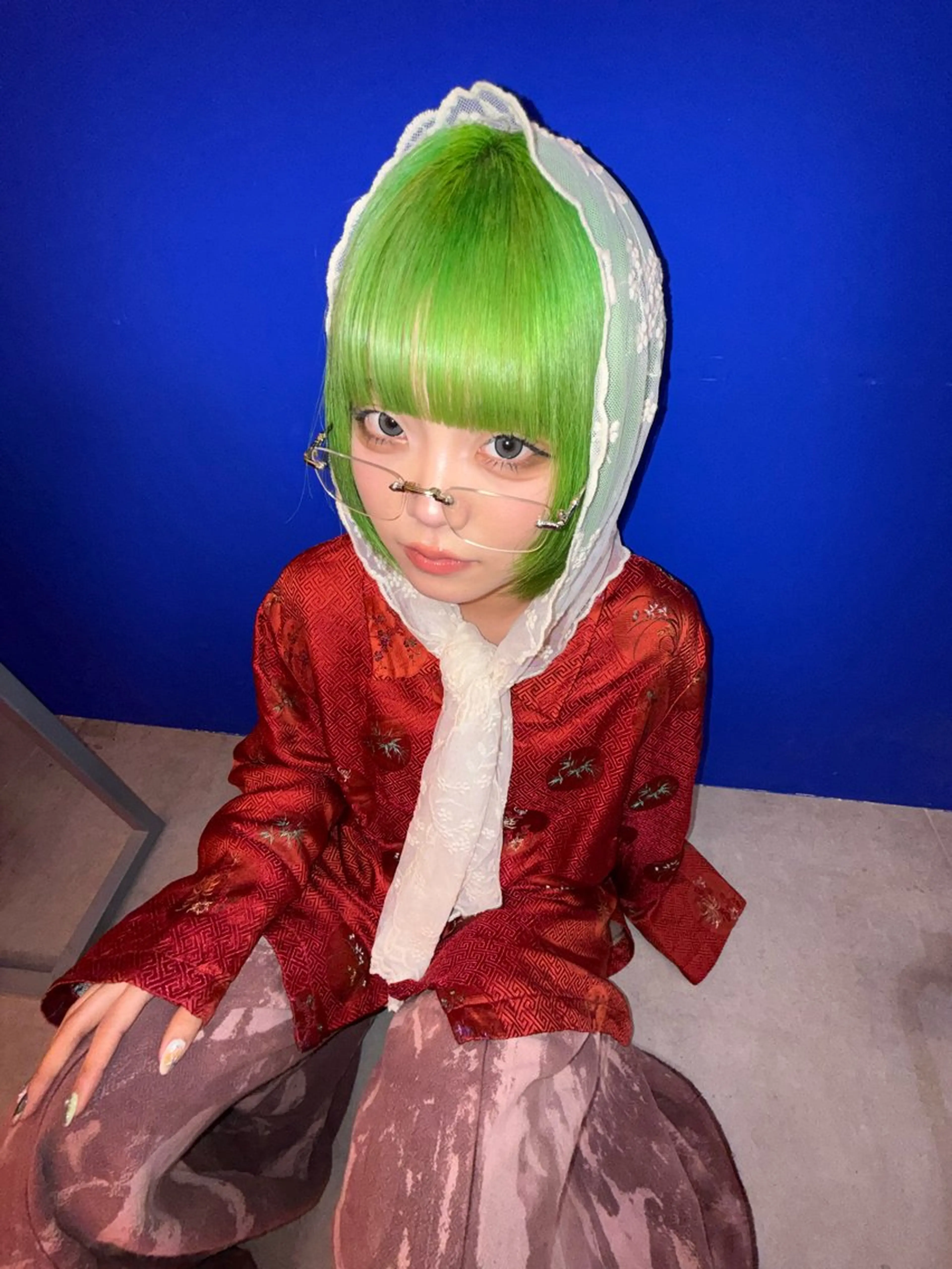 ミディアム カラー ヘアアレンジ ヘアカラー @kyoniyy KYONIのヘアスタイル