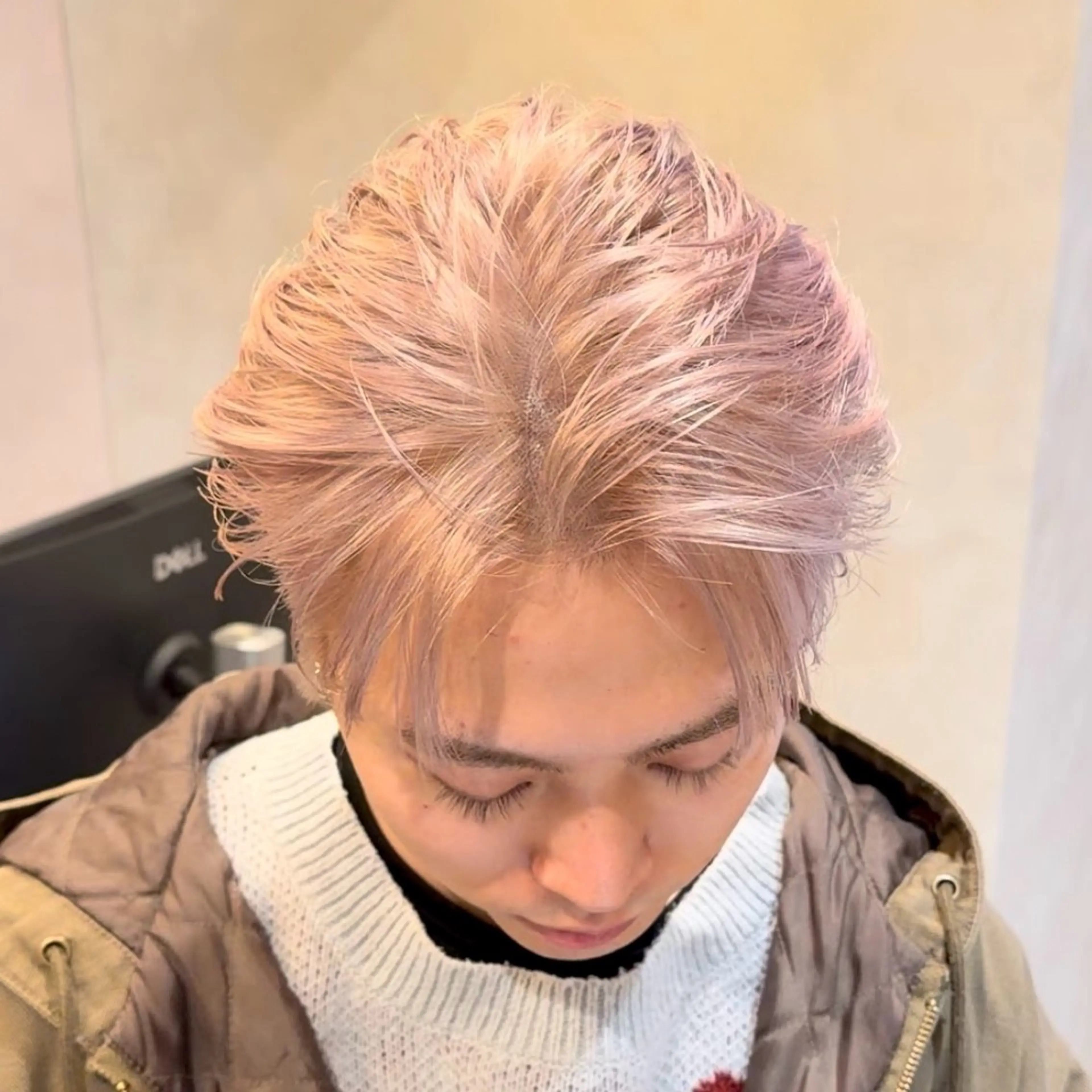 カラー メンズ メンズ韓国風 カット ヘアカラー トリートメント 【メンズ特化⚡️】 曲がる矯正/千原涼麻のヘアスタイル