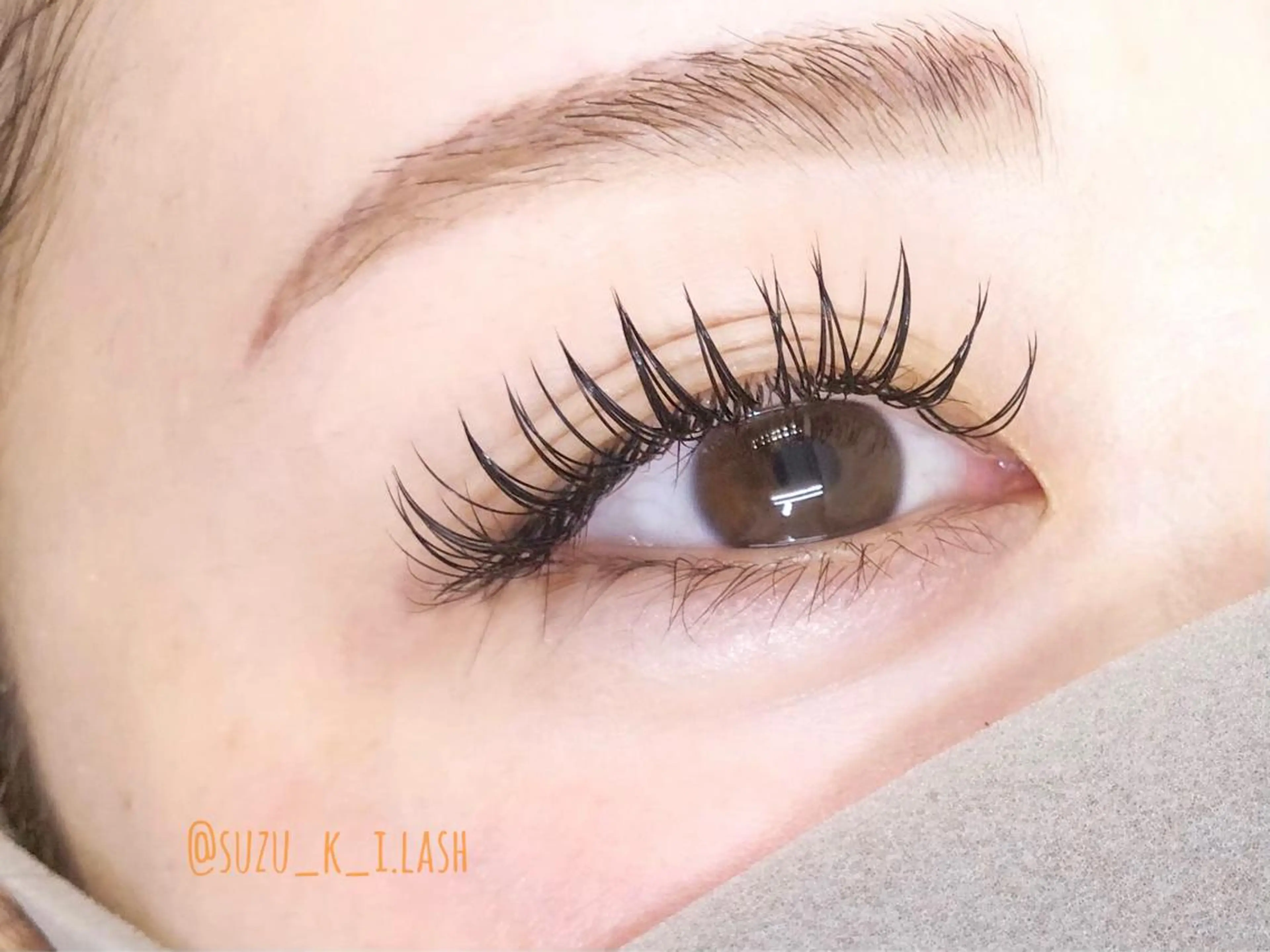 マツエク・マツパ Dカール フラットラッシュ 鈴木 茉里奈のマツエク・マツパデザイン