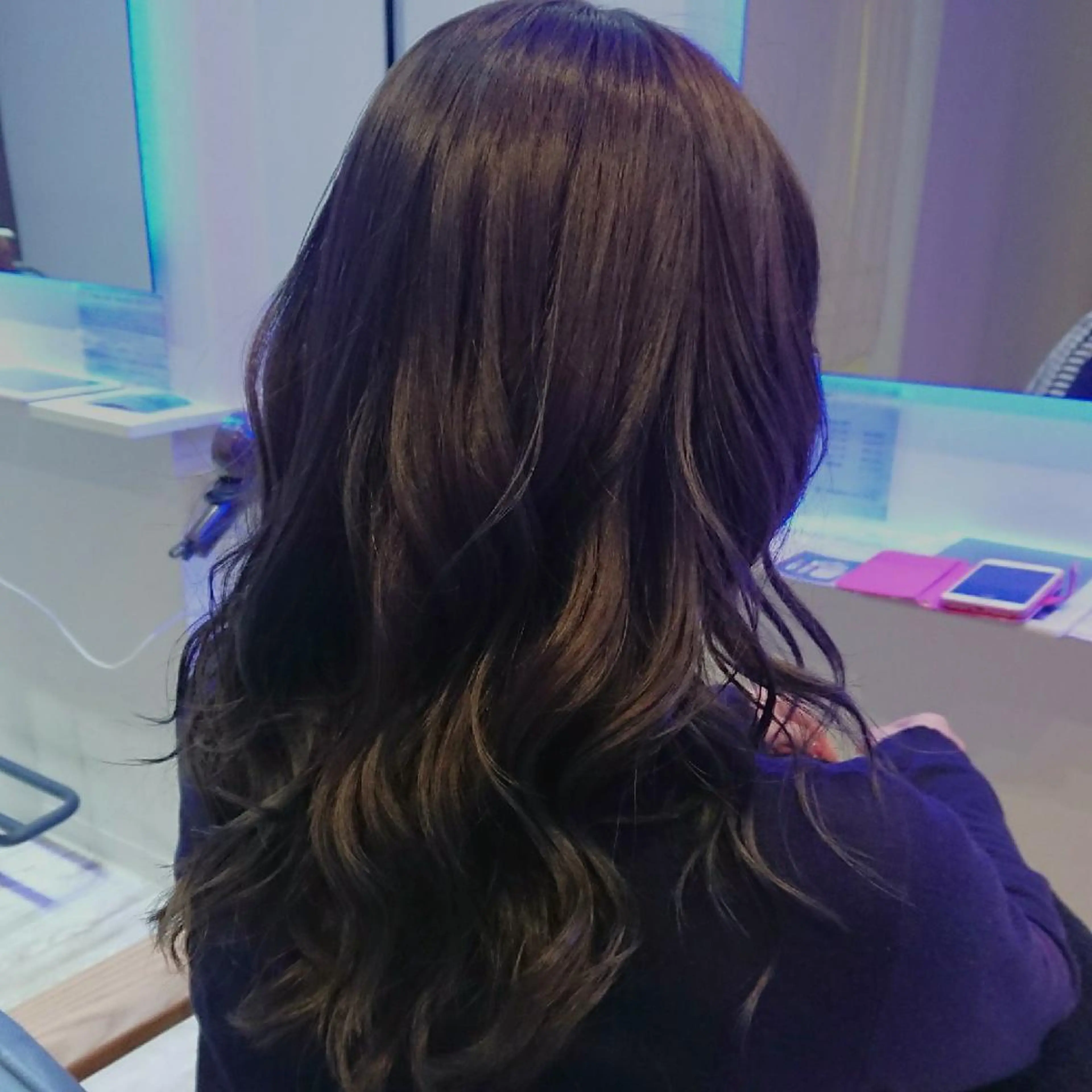 セミロング カラー ヘアアレンジ 小林 伸行のヘアスタイル