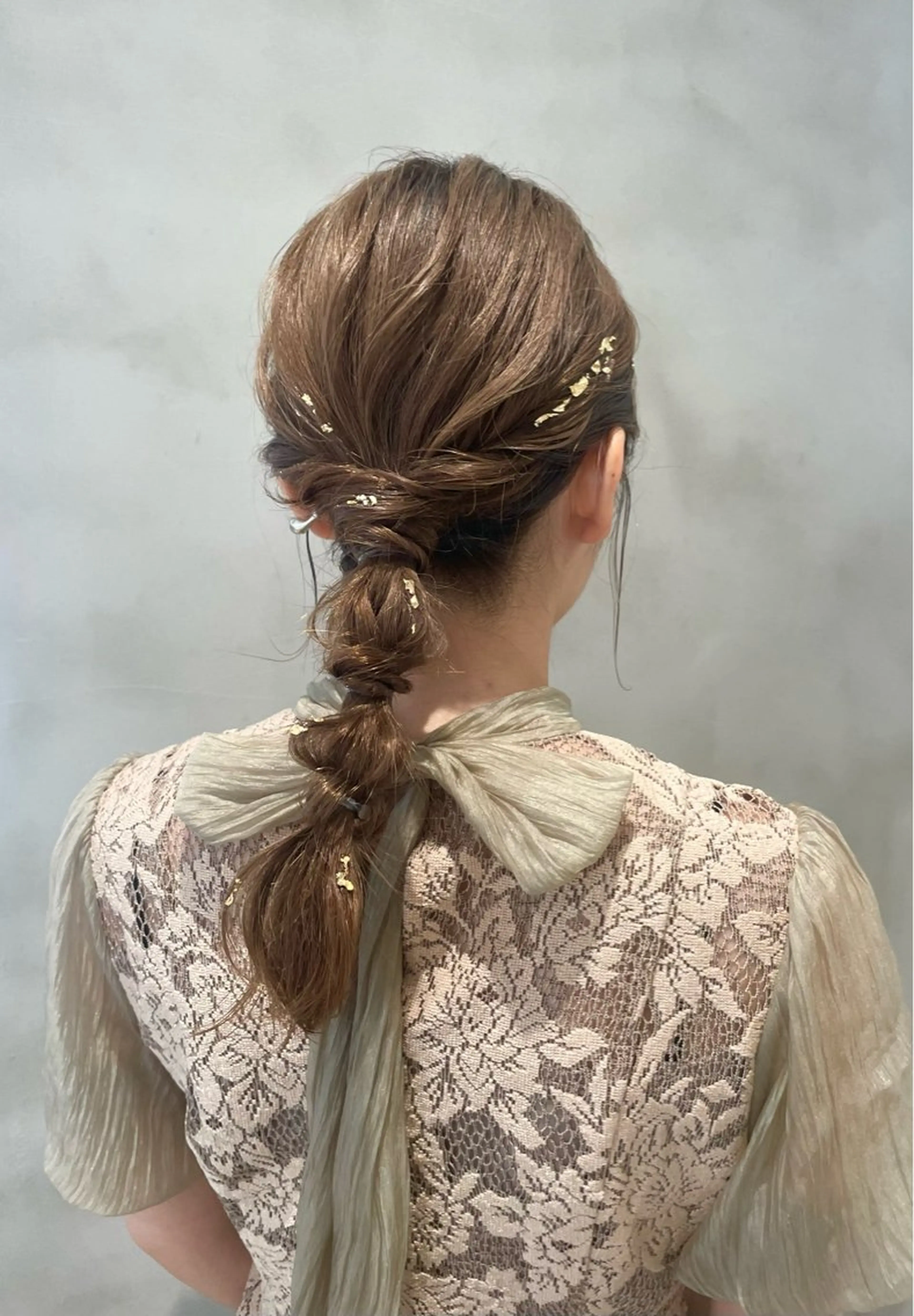 ミディアム ヘアセット 透明感color ˚✧₊amuのヘアスタイル