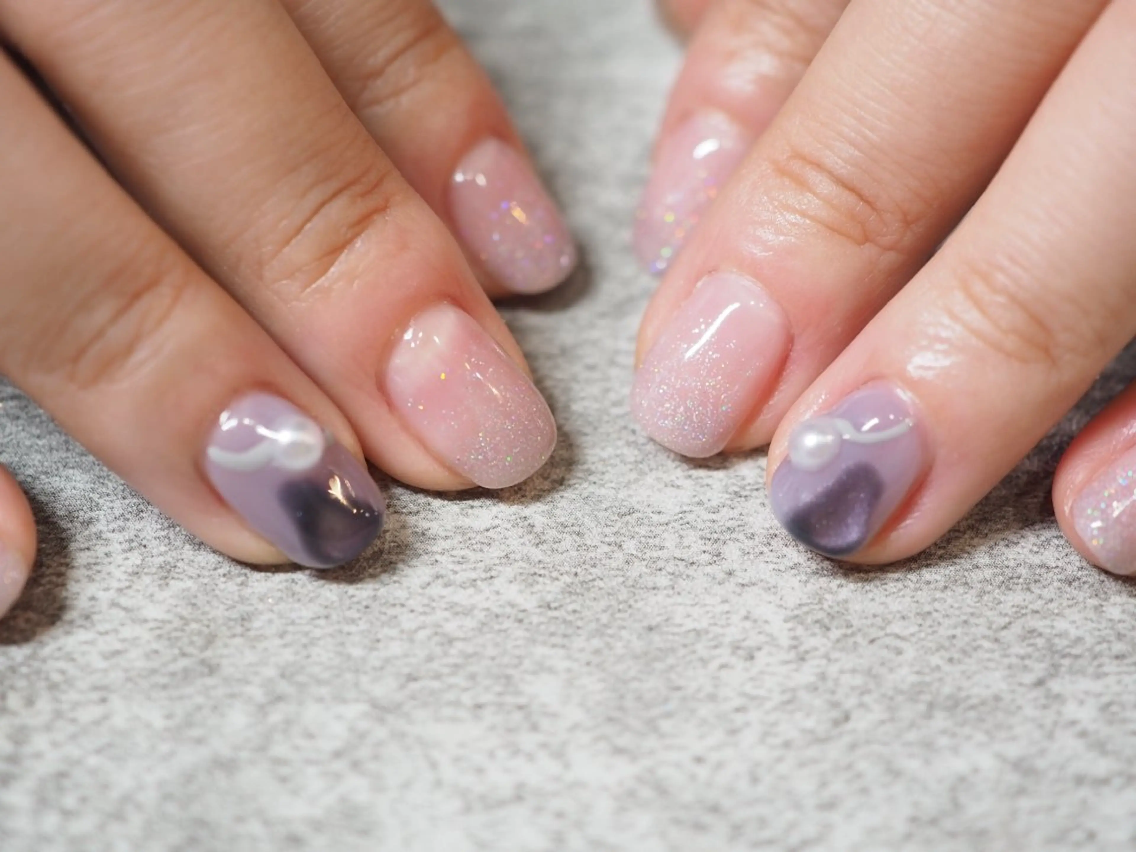 ネイル アートネイル チークネイル フラッシュネイル フットネイル フレンチネイル glaNje shioriのネイルデザイン