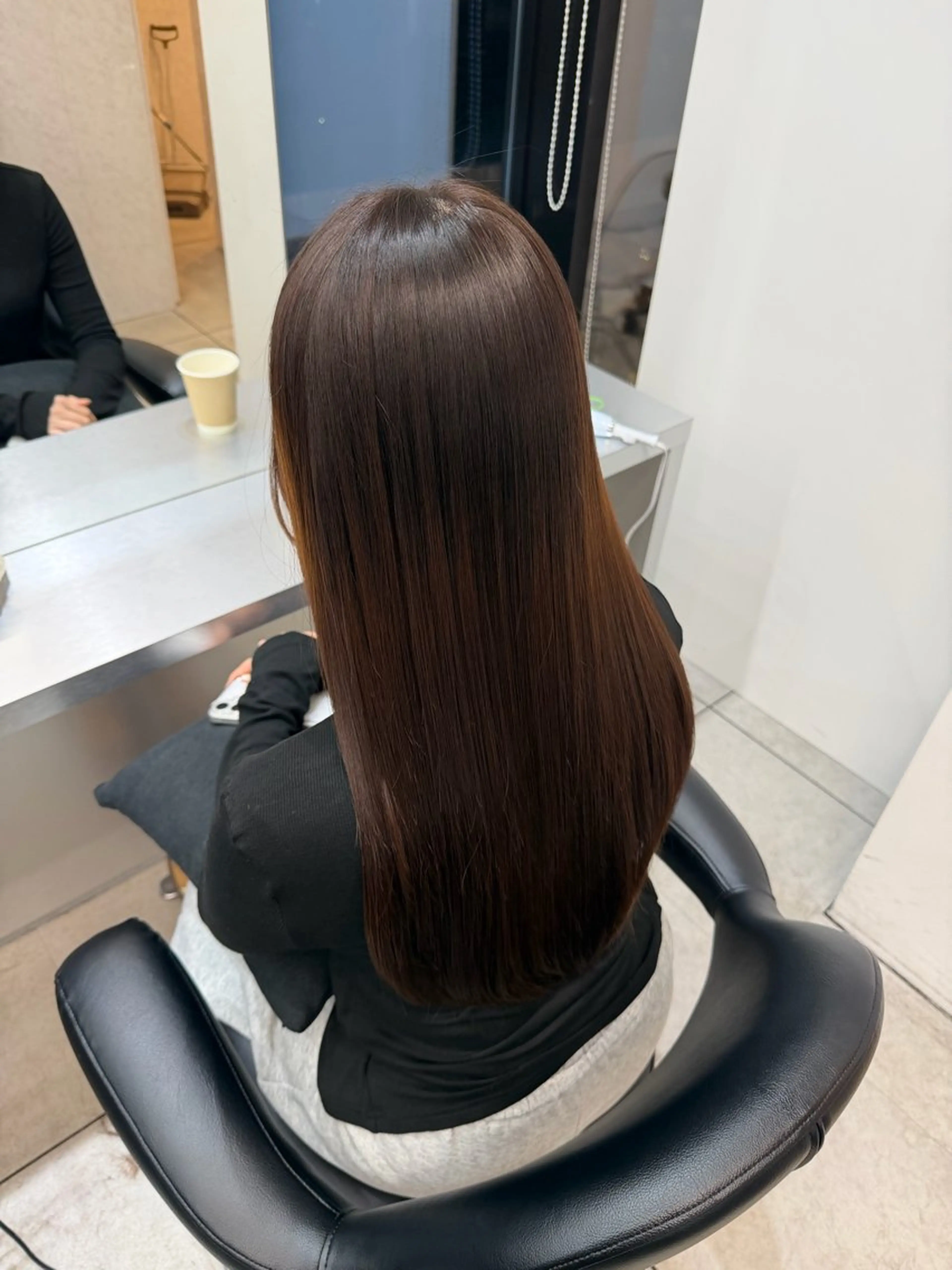 ロング カット 縮毛矯正 トリートメント 艶髪/縮毛矯正/ Core mikuaのヘアスタイル