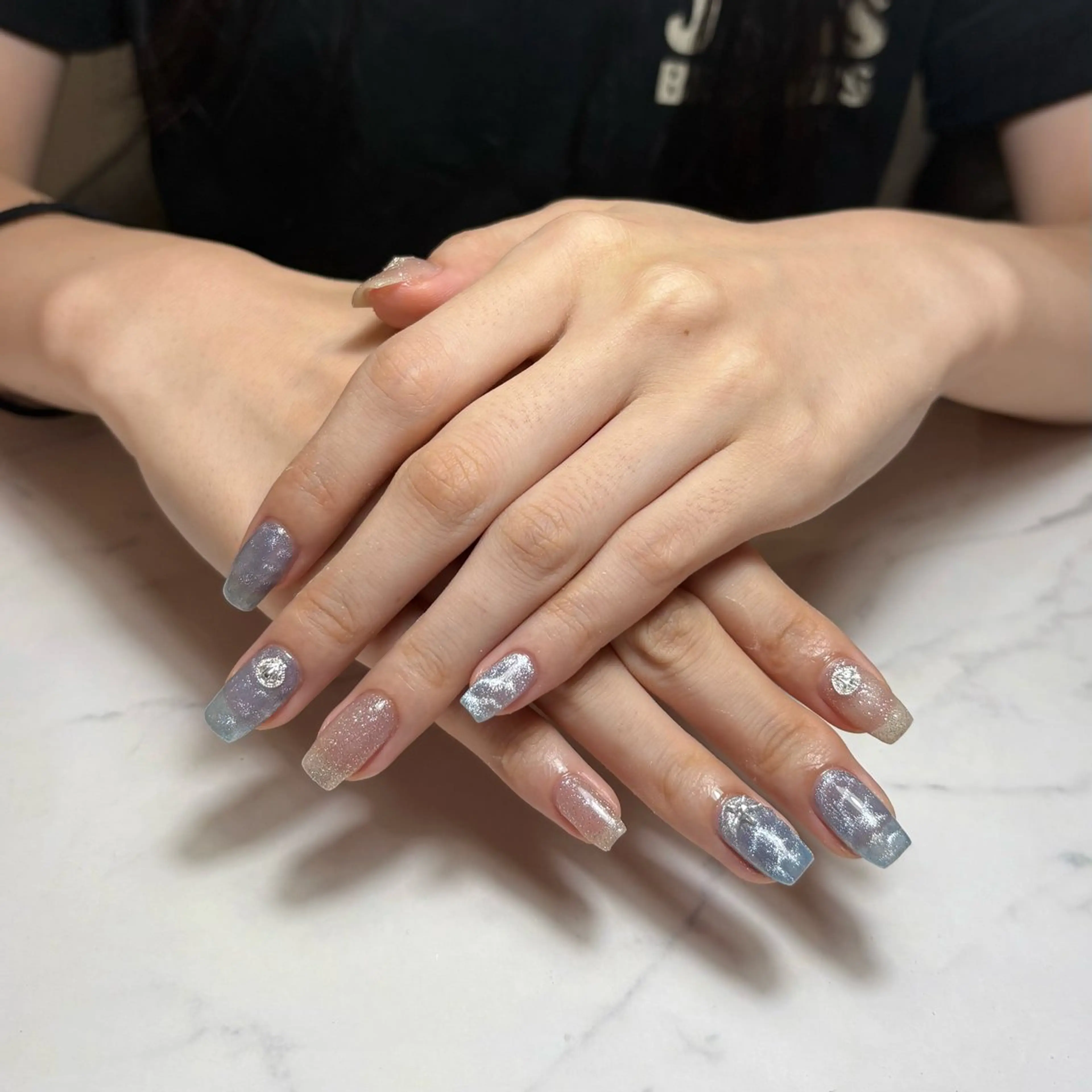 ネイル マグネットネイル 💫 さりのネイルデザイン