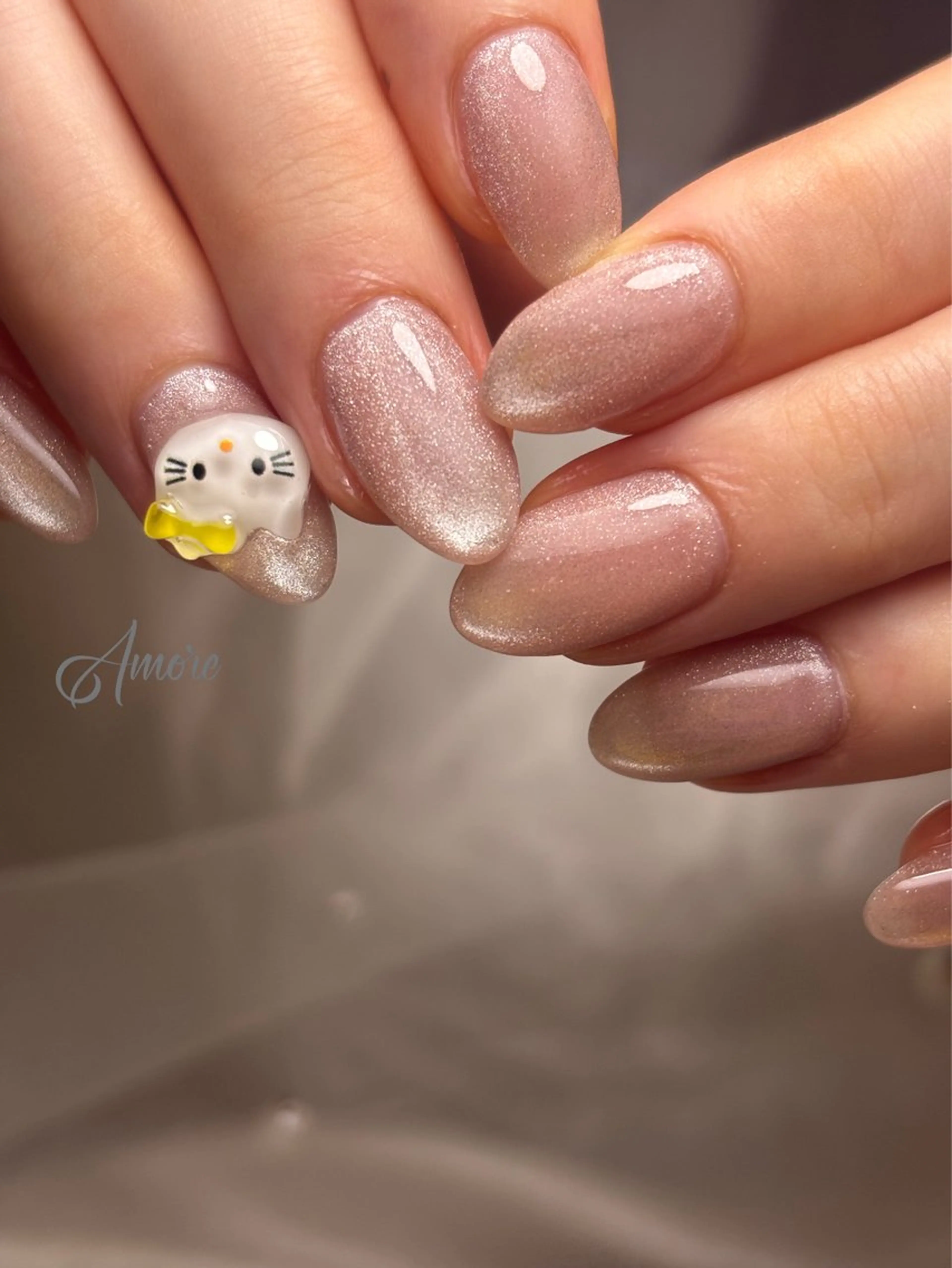 ネイル ジェルネイル キラキラネイル 韓国ネイル マグネットネイル パラジェル You kyehwaのネイルデザイン