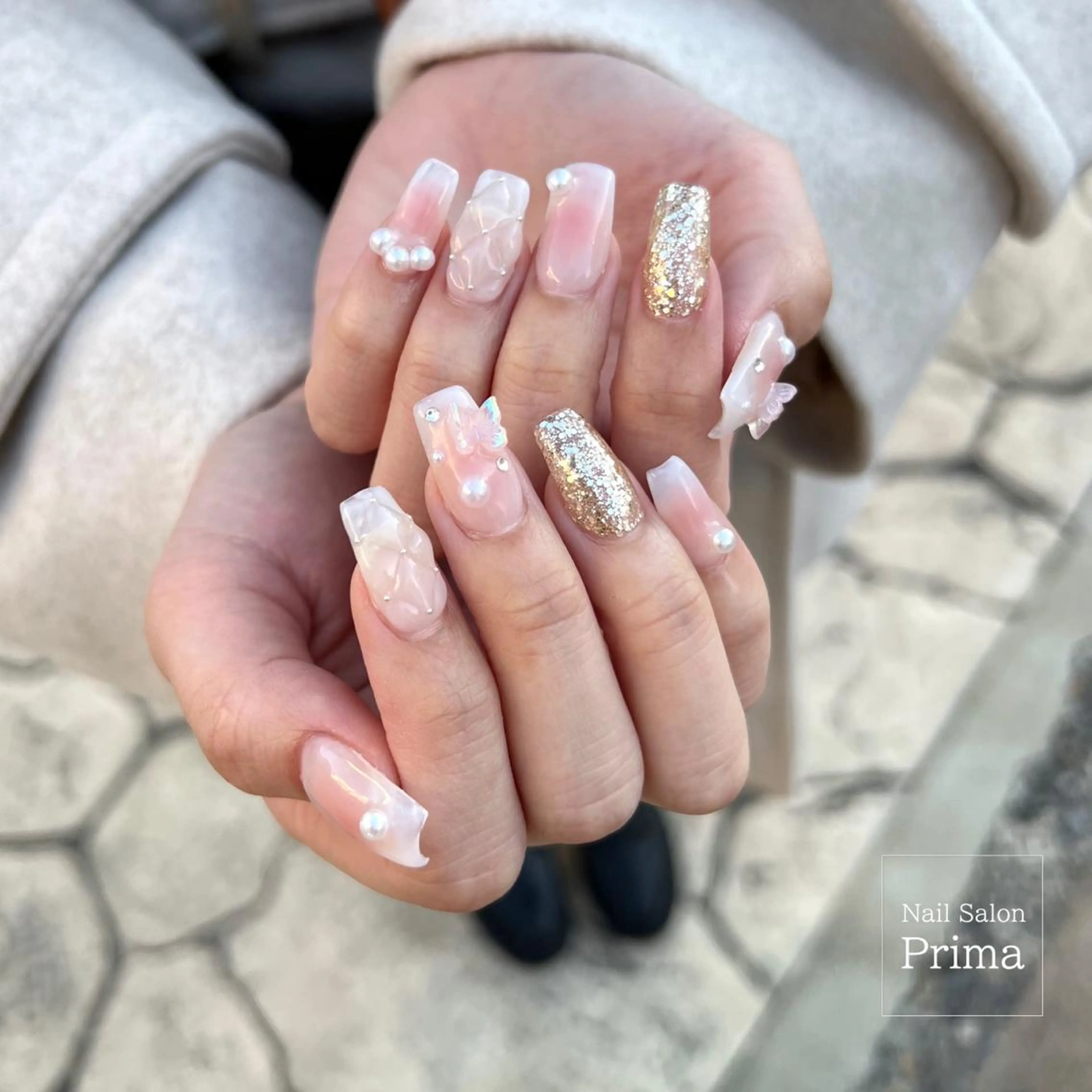 ロング ネイル 長さ出し SalonPrima Nail & Eyeのマツエク・マツパデザイン
