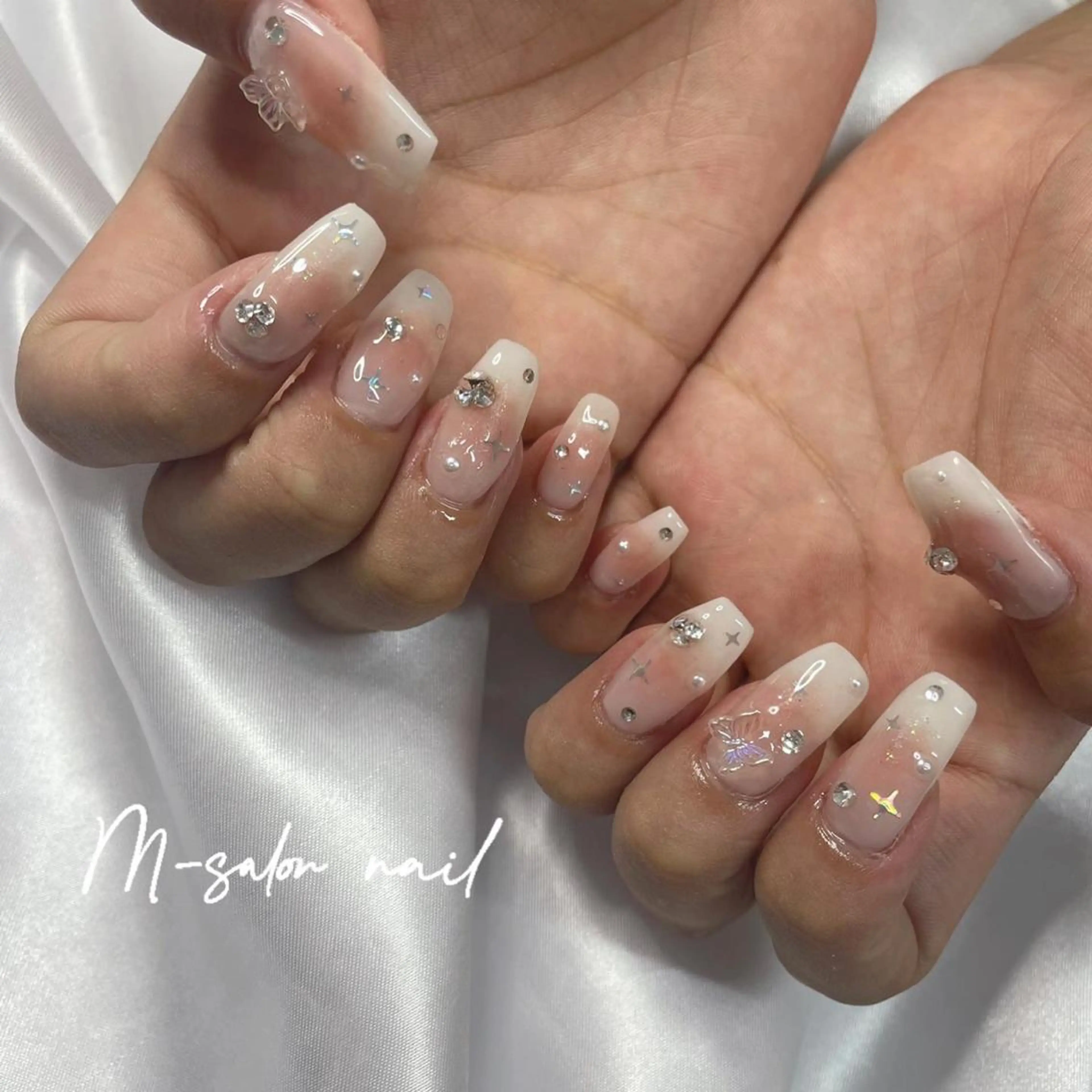 ネイル チークネイル ハンドネイル 韓国/網紅/パーツ M-salonのネイルデザイン