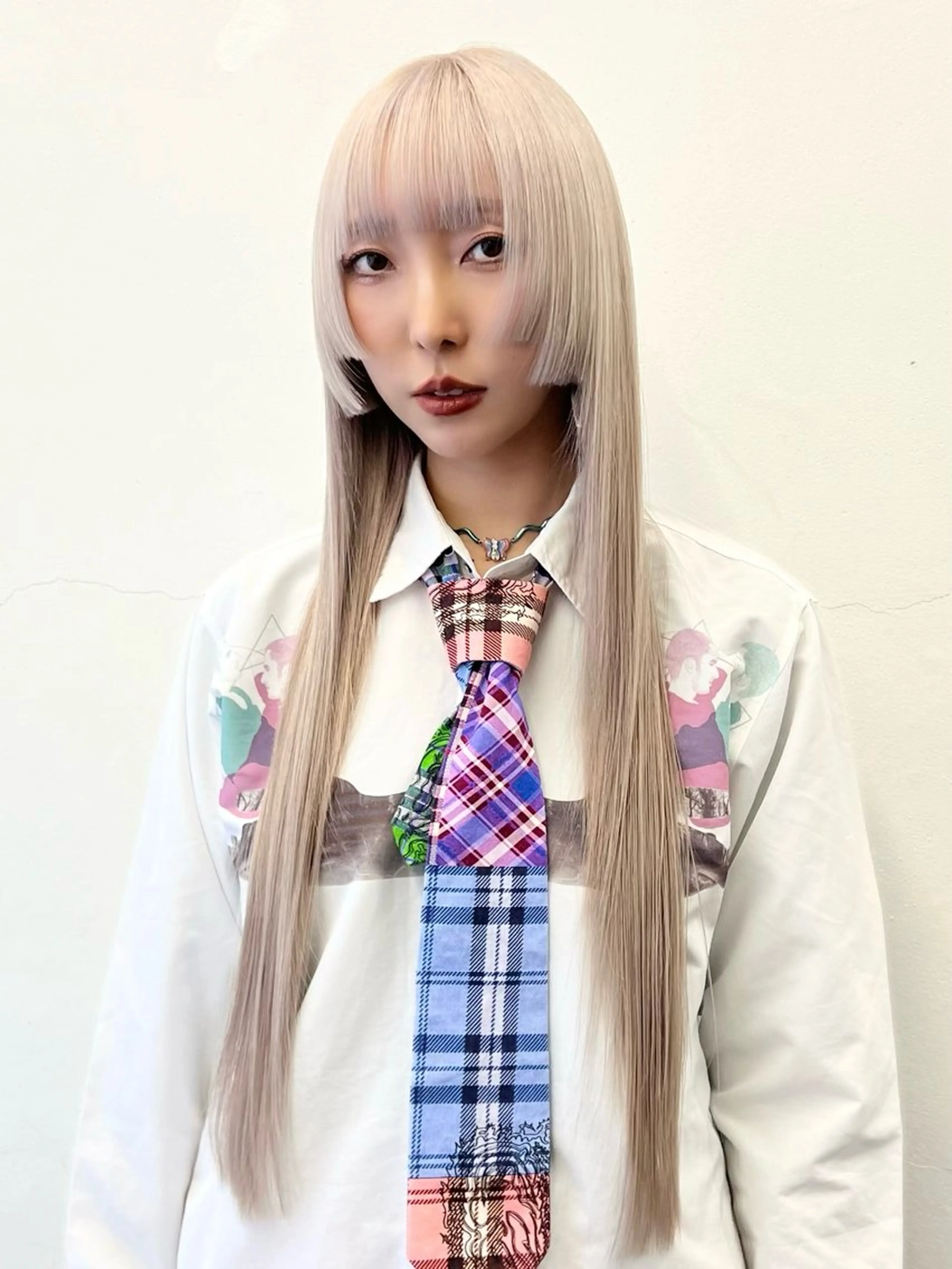 ロング カラー アッシュ ベージュカラー ブリーチ ブロンド ケアブリーチ カット ヘアカラー トリートメント HARU//原宿🤍 リピート率NO.1のヘアスタイル