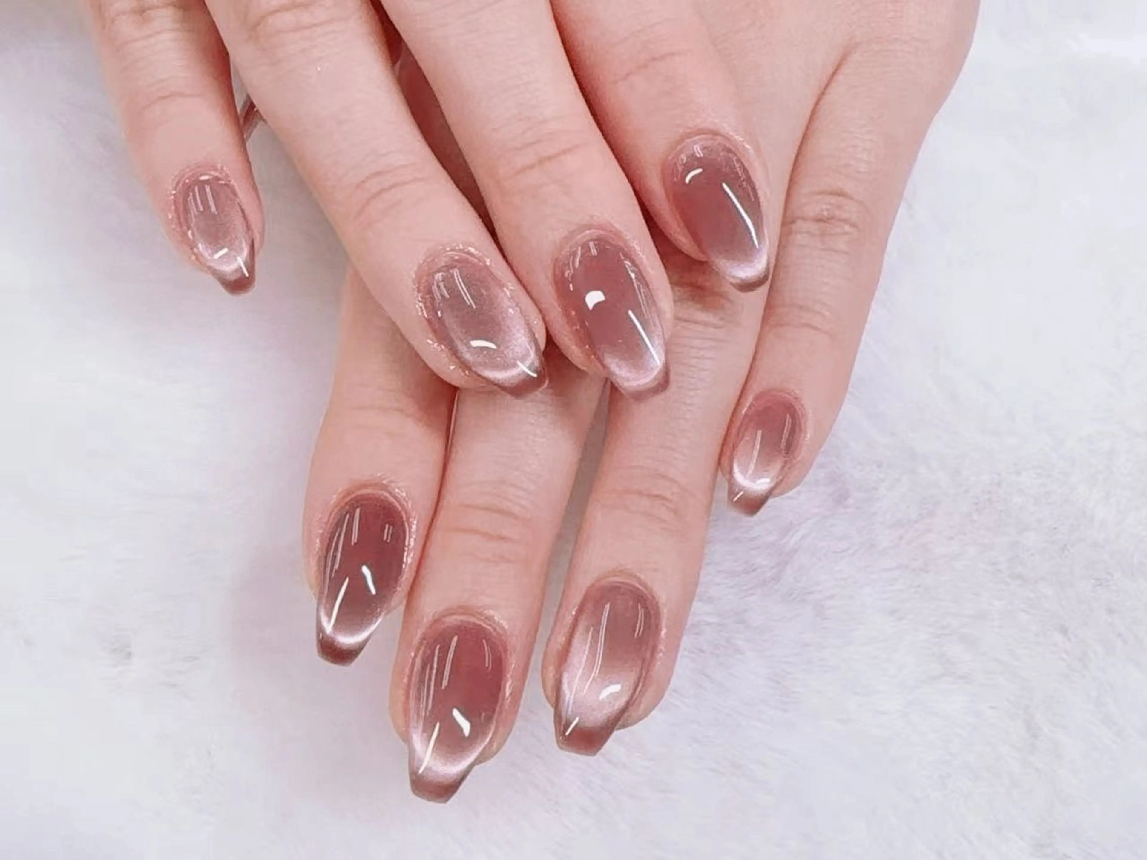 ネイル 長さ出し ジェルネイル 韓国ネイル マグネットネイル 持ち込み ハンドネイル Egao Nail錦糸町店のネイルデザイン