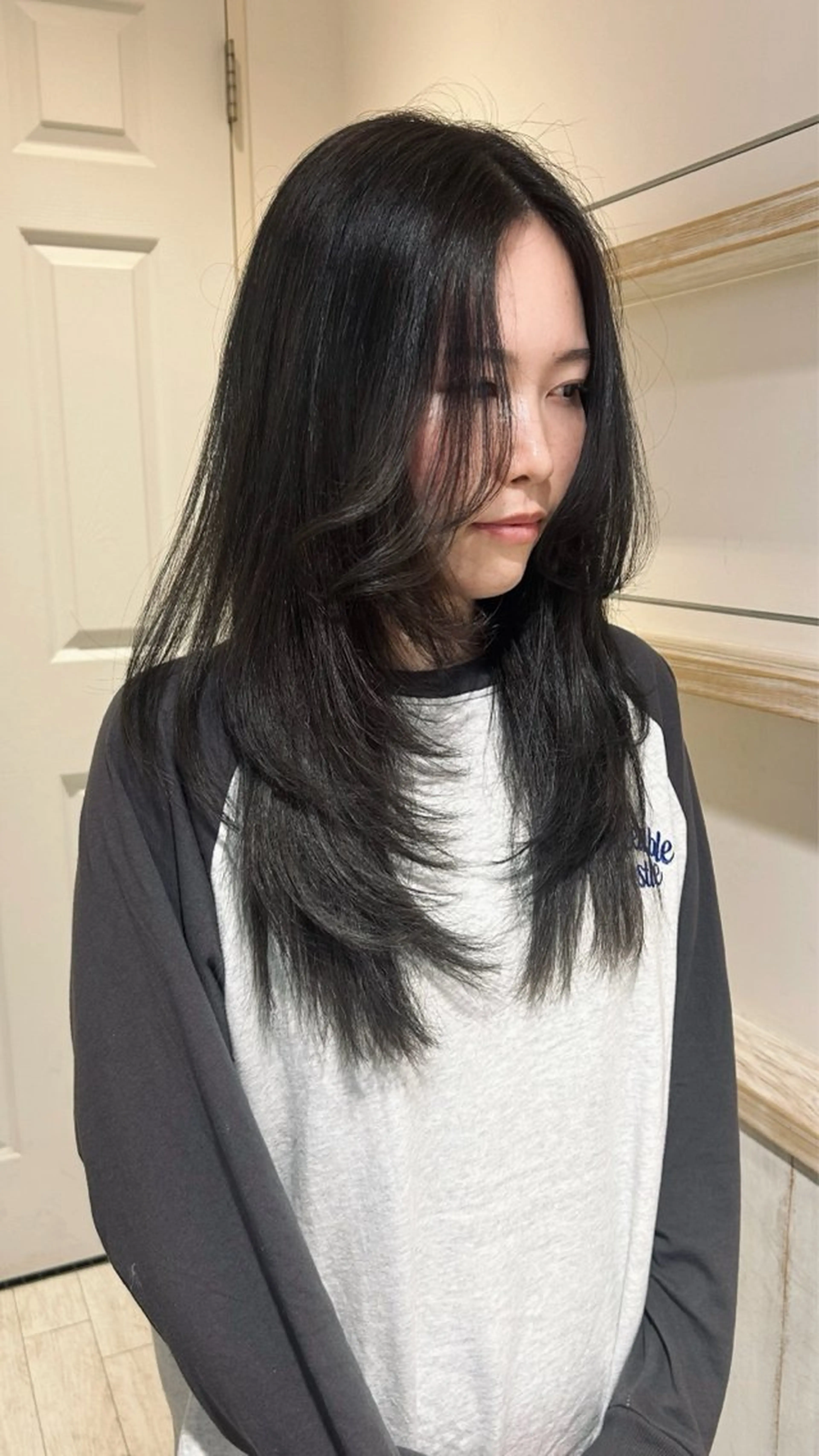 セミロング カラー レイヤーカット はな ∕カットモデル募集中のヘアスタイル