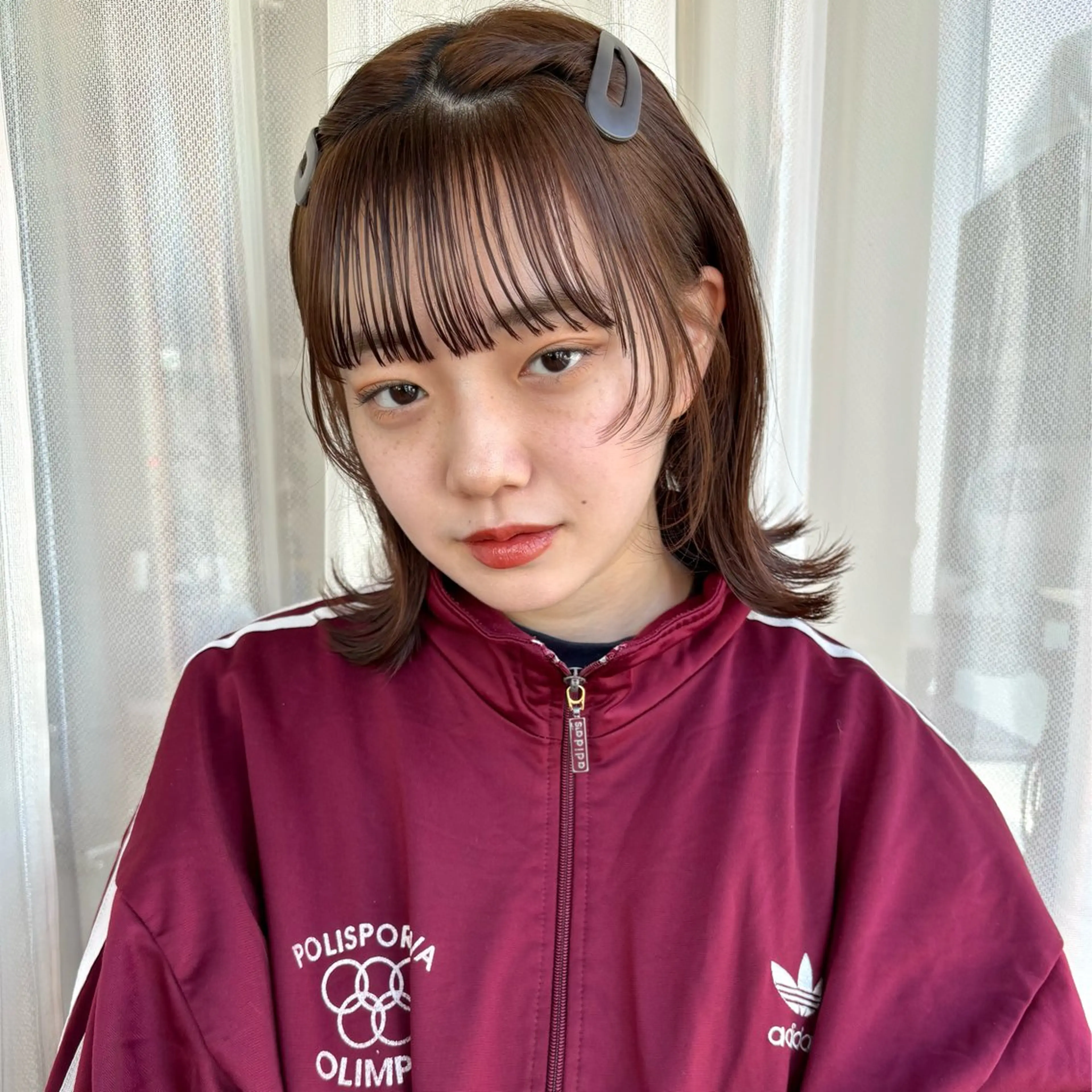 ミディアム 顔まわりレイヤー レイヤーカット カットモデル募集 nanami‪ ꪔ̤のヘアスタイル