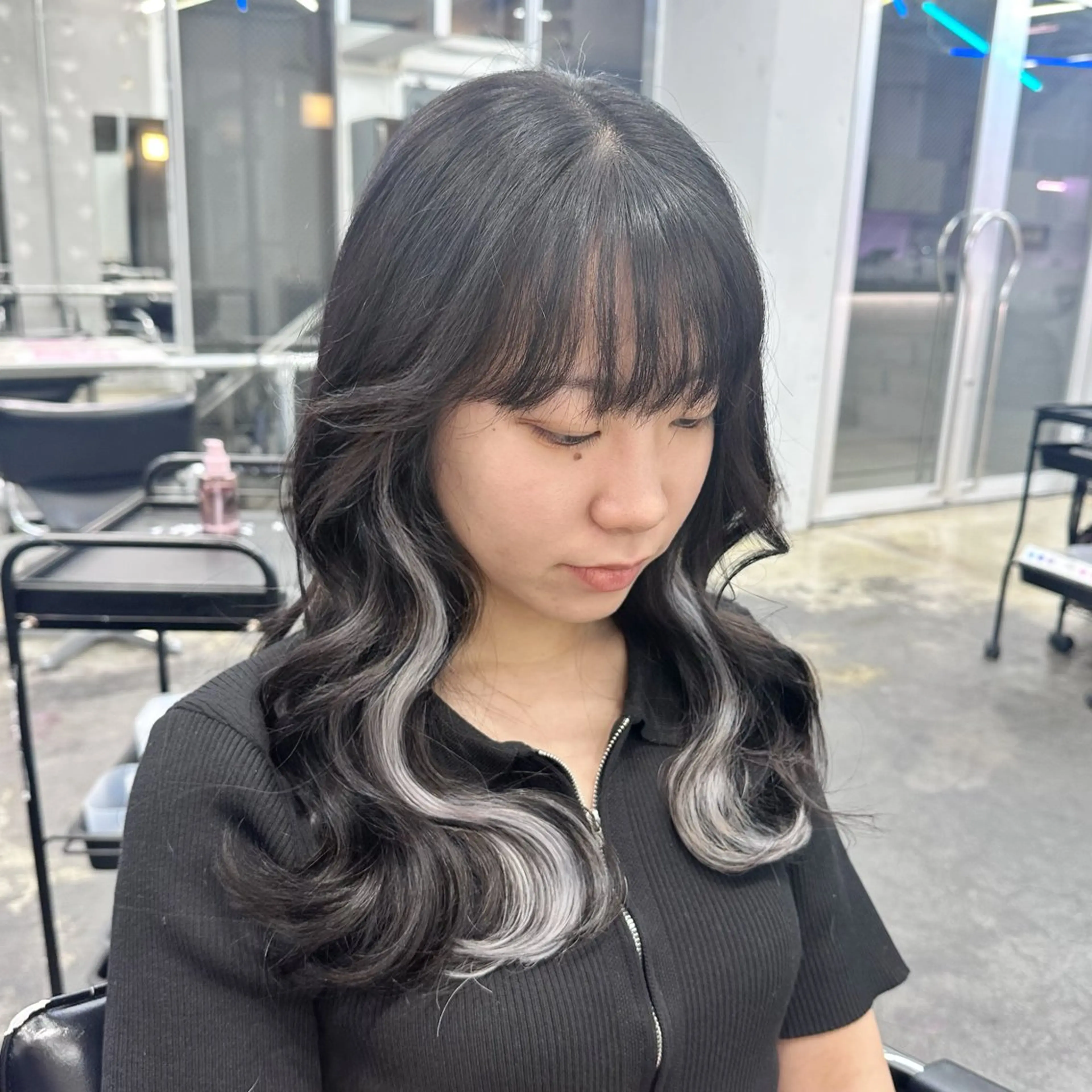 ロング カラー ヘアアレンジ エクステ エクステ ヘアセット 🥀モテ暖色× エクステ🥀あかりのヘアスタイル