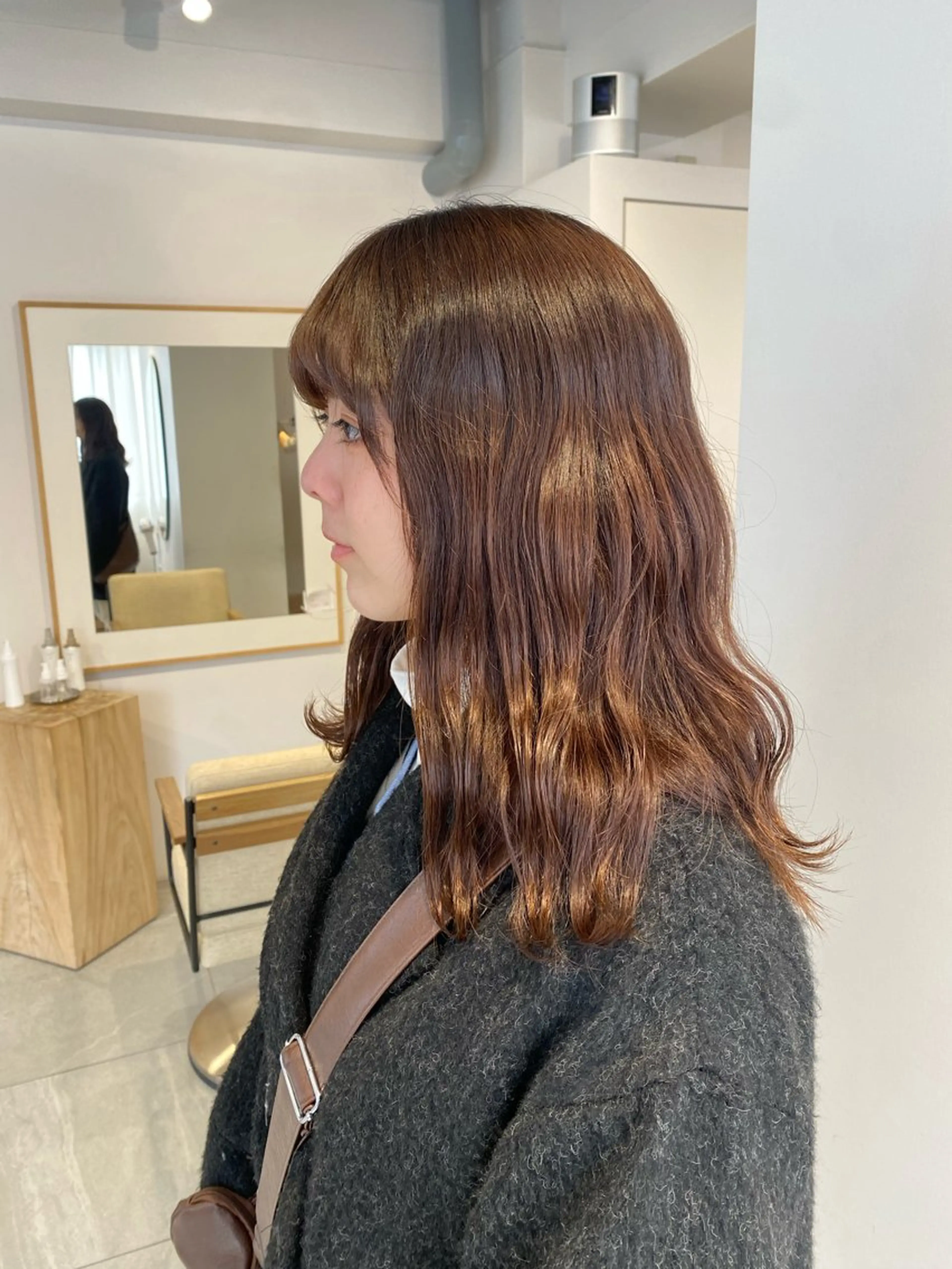 ミディアム knock所属・knock　國友 華乃のヘアスタイル