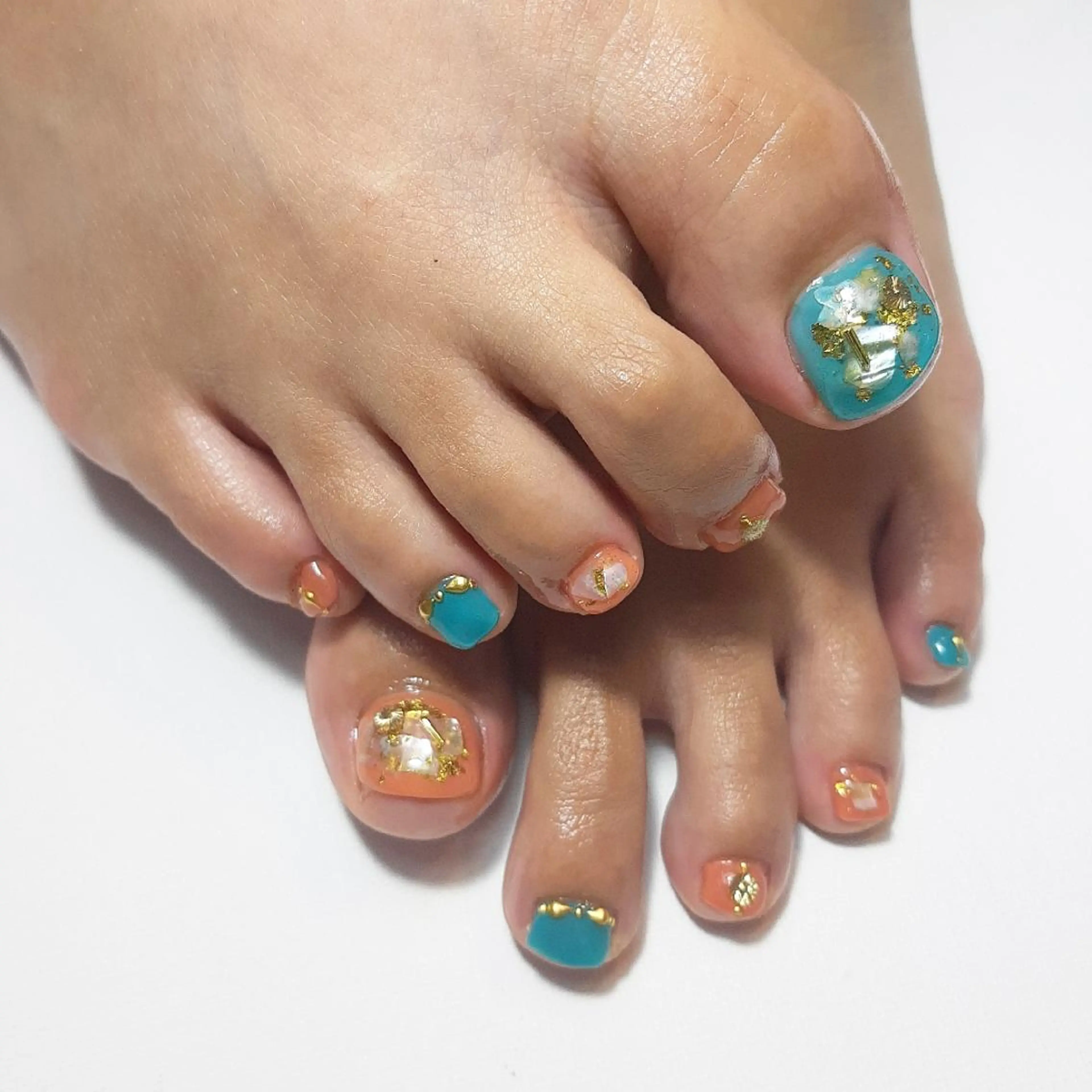 ネイル フットネイル 夏ネイル owlnail /持込みデザイン専門のネイルデザイン
