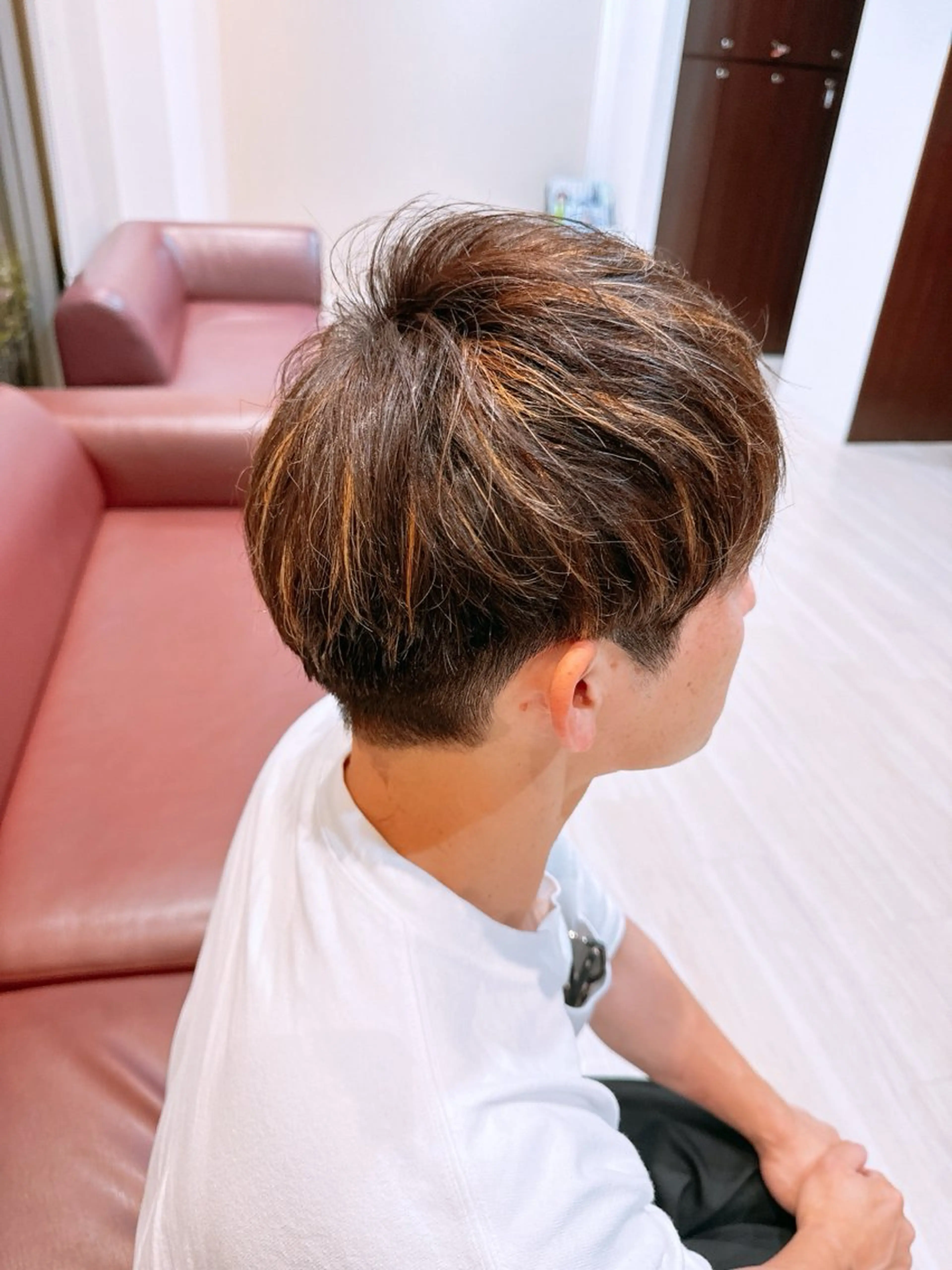 ショート カラー ハイライトカラー ハイライト 八木 佑菜のヘアスタイル