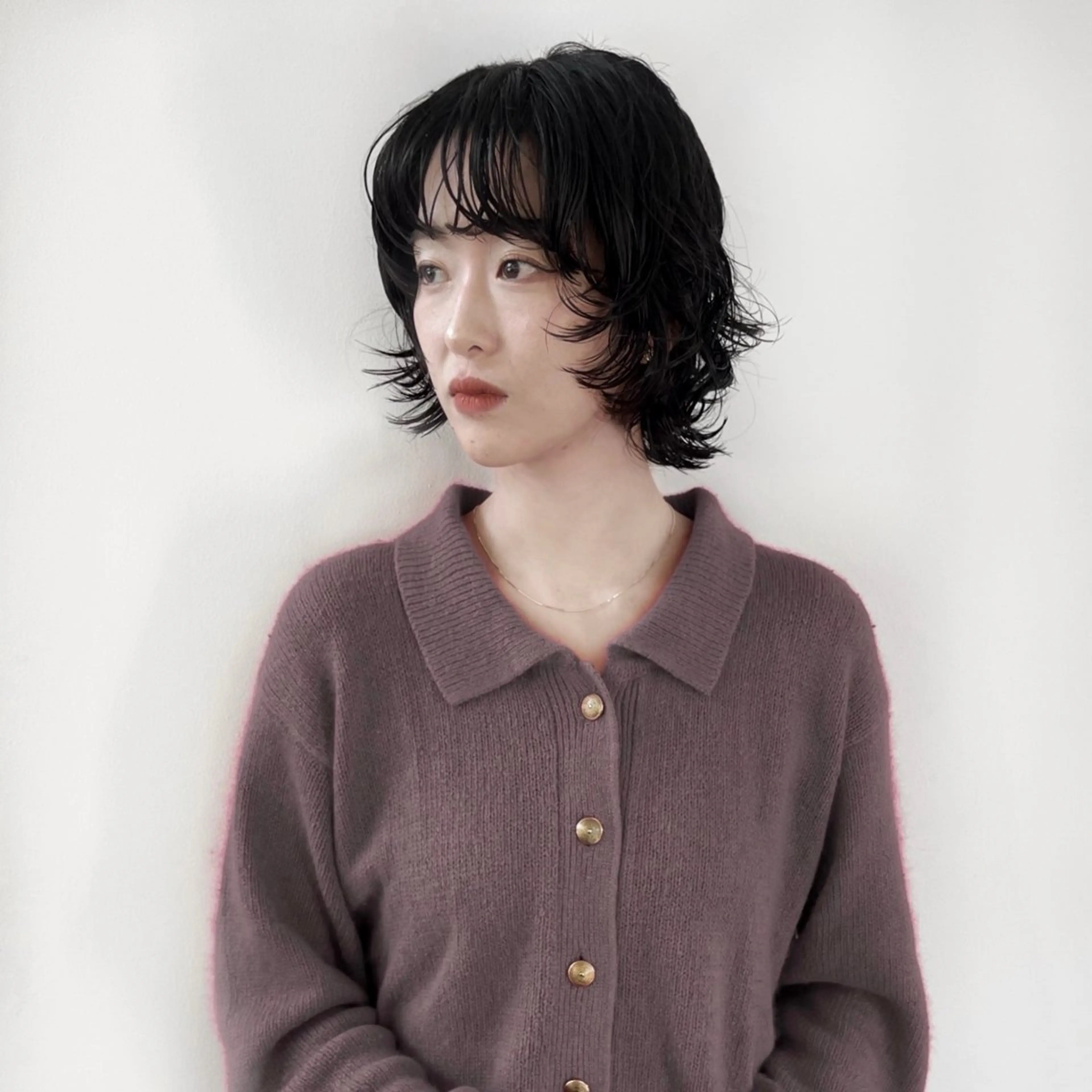 ショート カット パーマ 小山夕稀/ニュアンス パーマ/新城のヘアスタイル