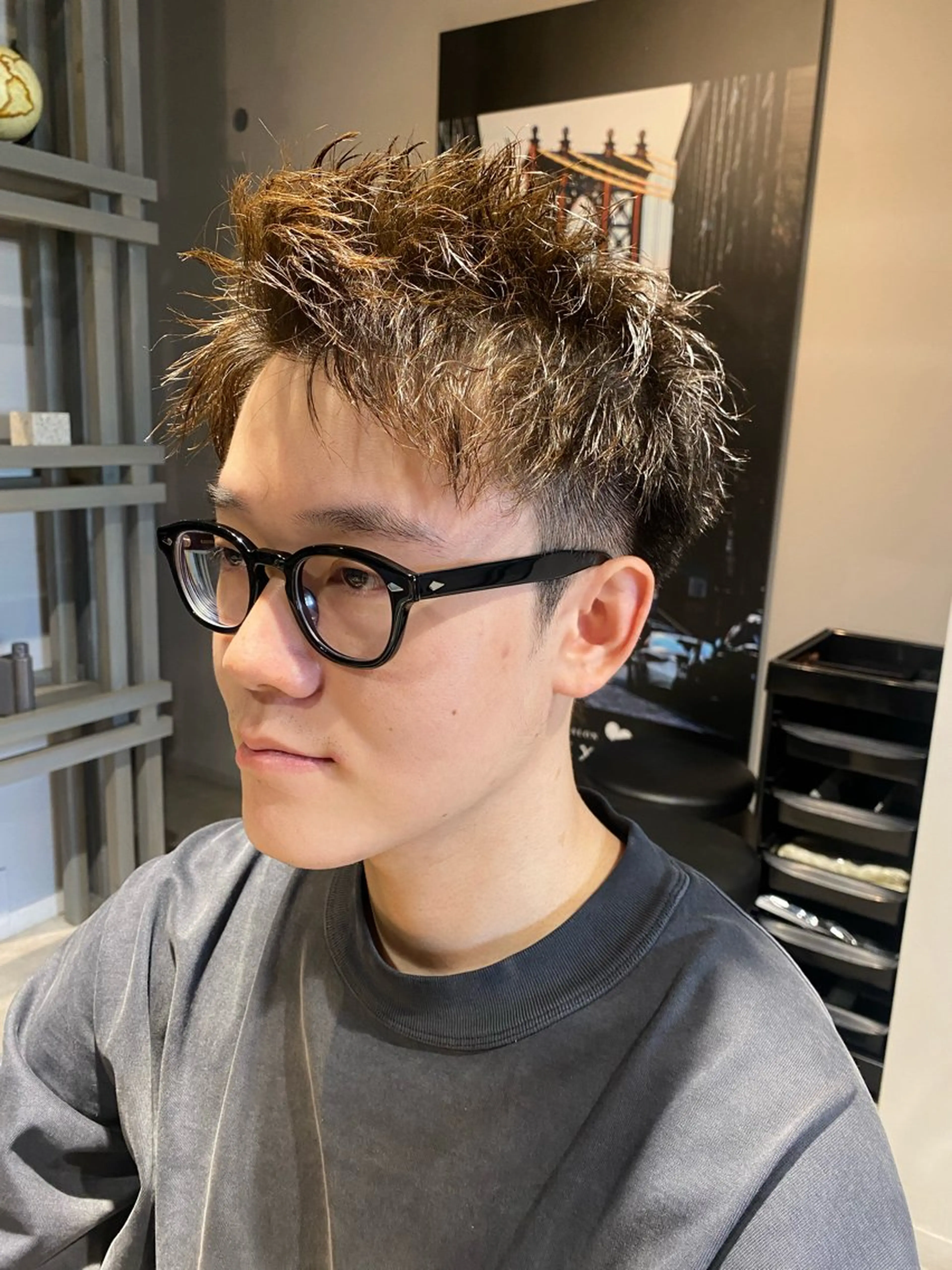 ショート パーマ メンズ カット パーマ トリートメント Dxxxx III所属・女性目線の大人 メンズ*Ayakaのヘアスタイル