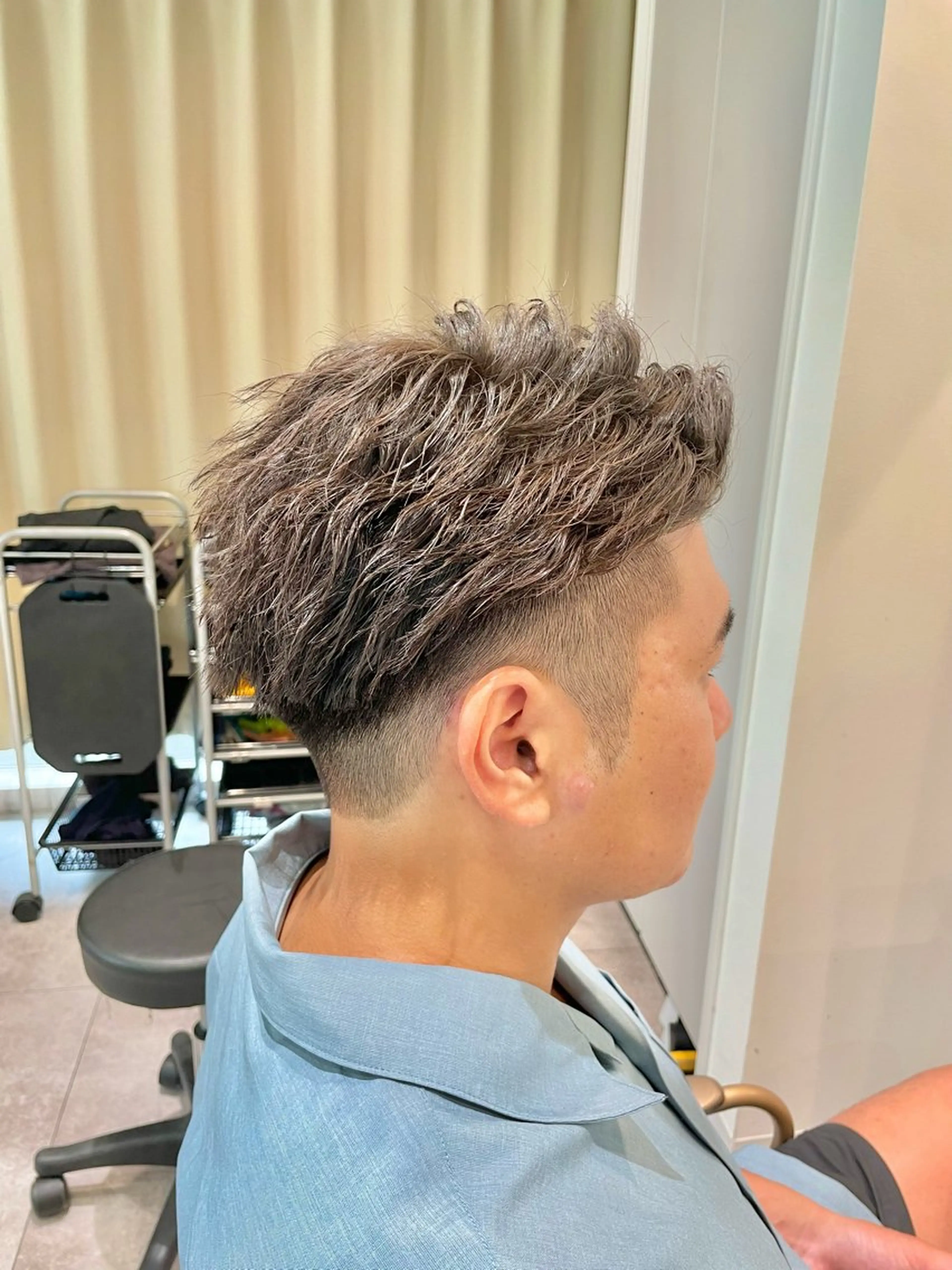 パーマ メンズ Re:Live 澁谷玄のヘアスタイル