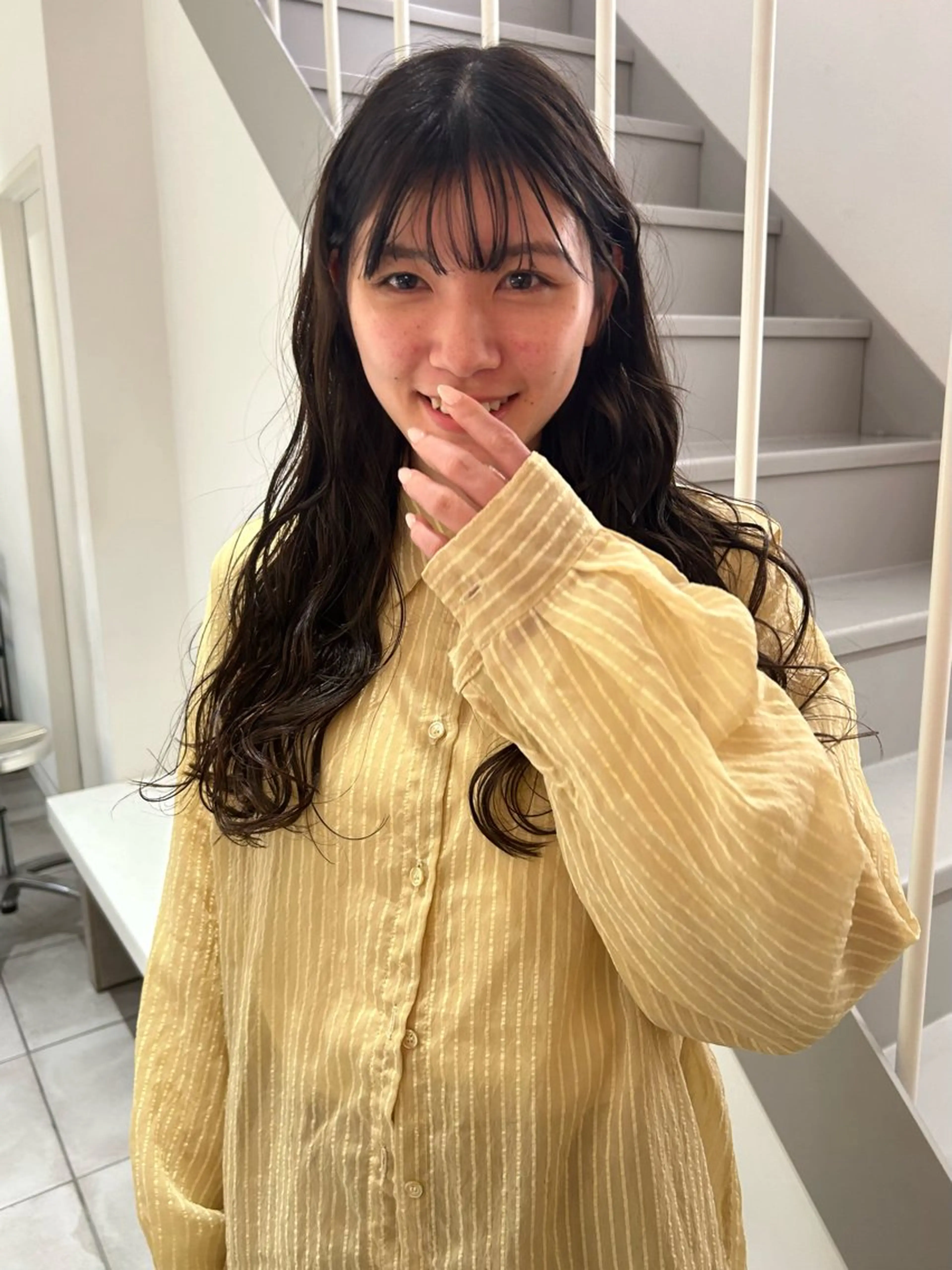 ロング パーマ カット パーマ トリートメント hanabi / パーマのヘアスタイル