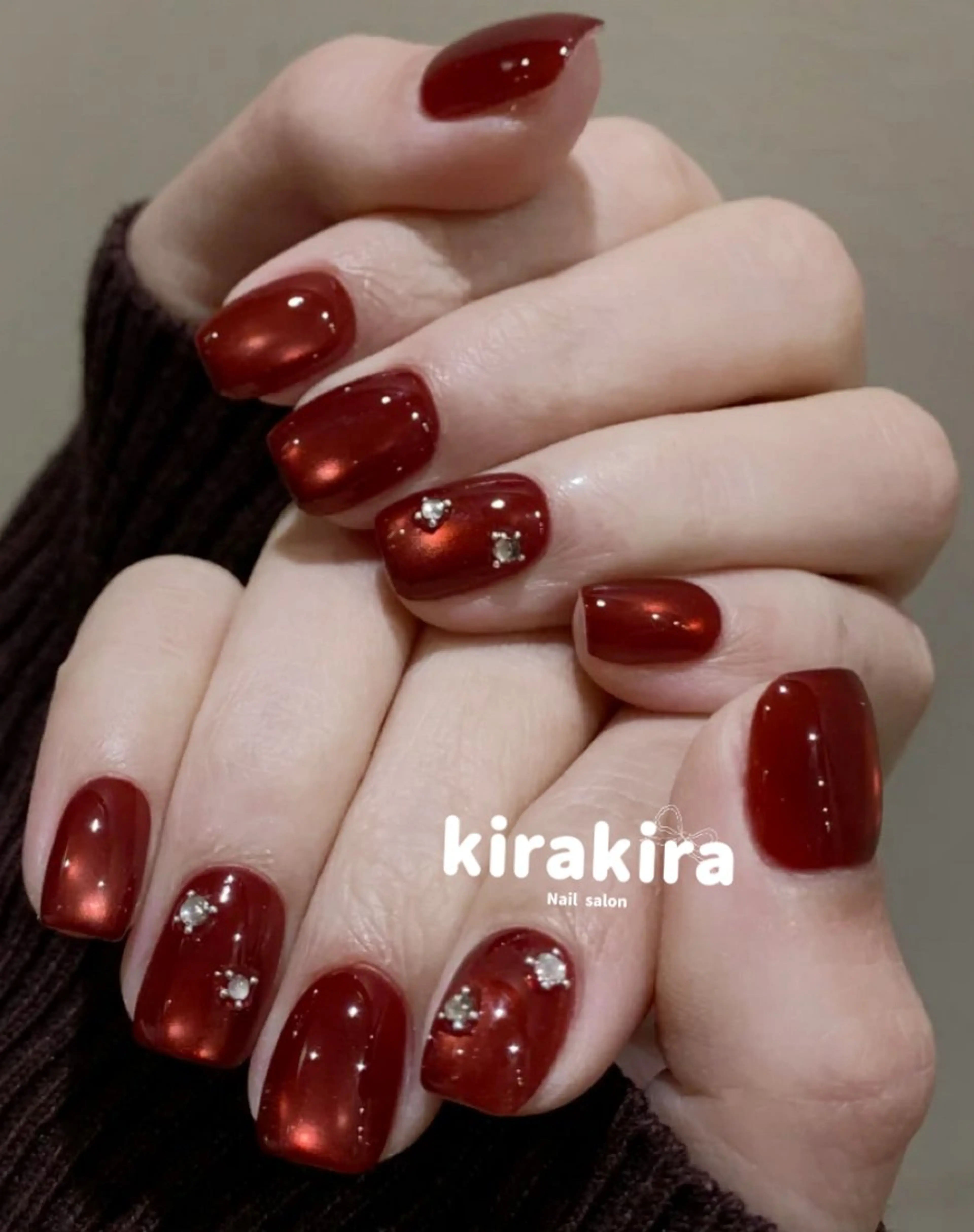 ネイル ボルドー Kirakira Nail salonのネイルデザイン