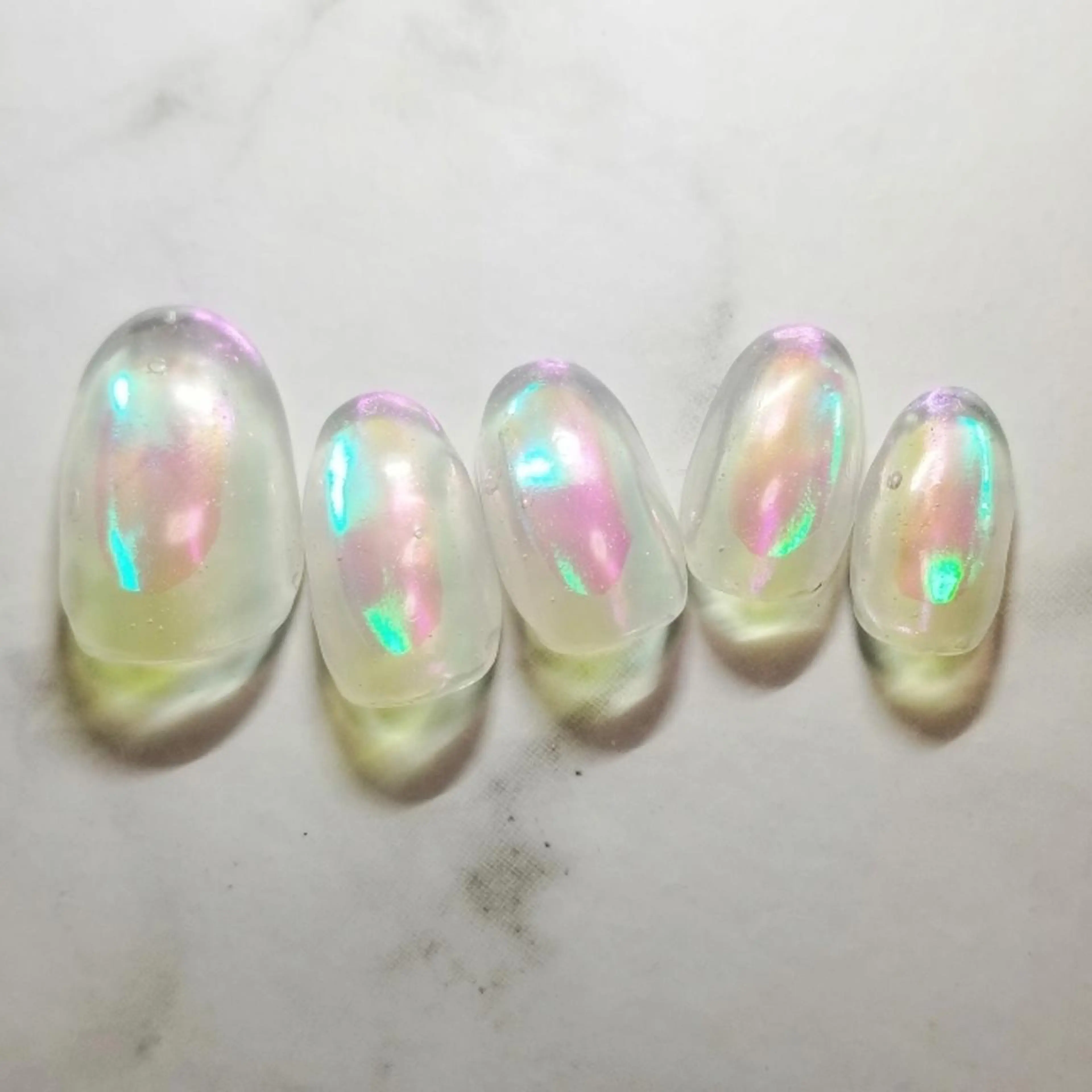 ネイル 氷ネイル・うるうるネイル 博多ネイル ｍｉｍｉのネイルデザイン