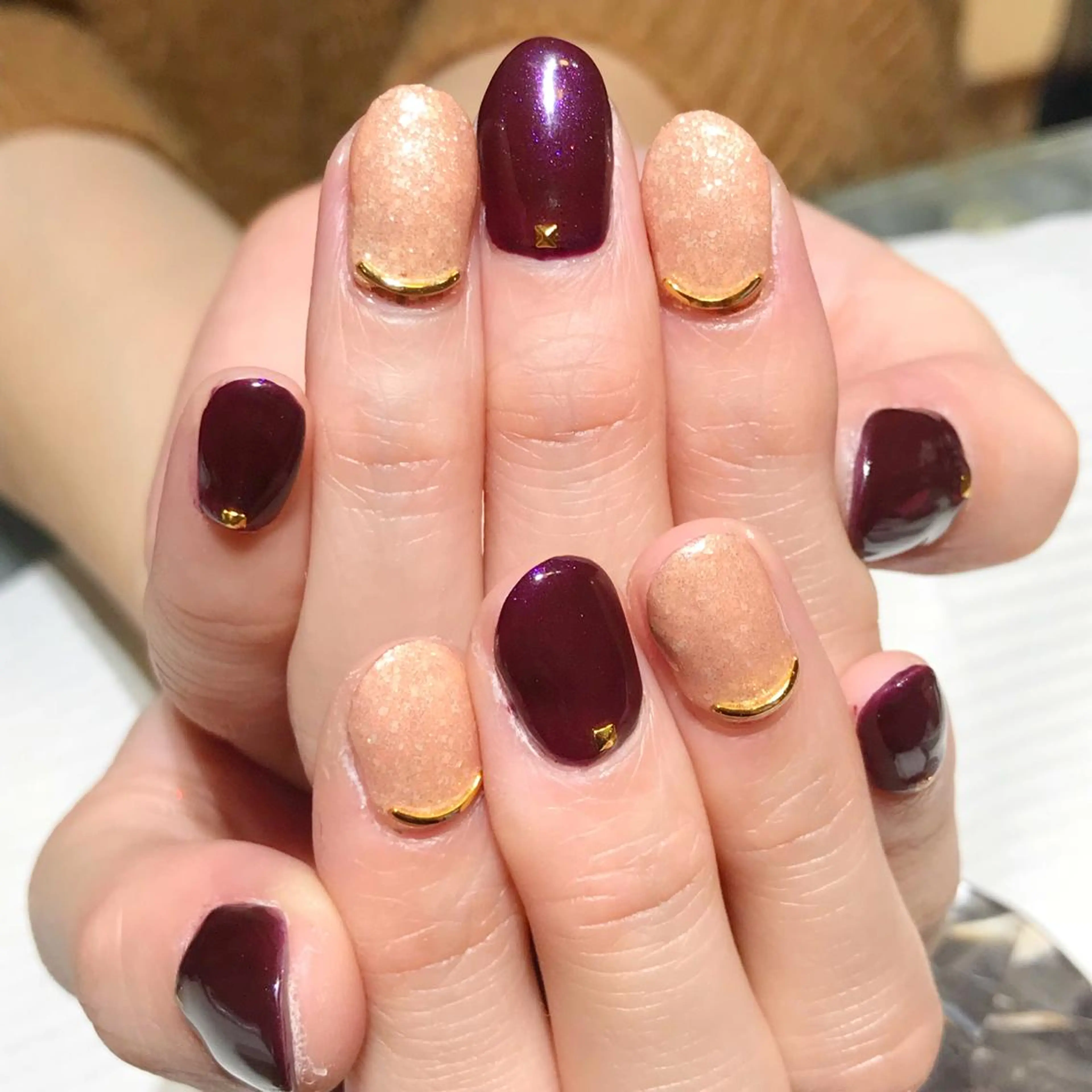 ネイル ジェルネイル シンプルネイル YUN 💅のネイルデザイン