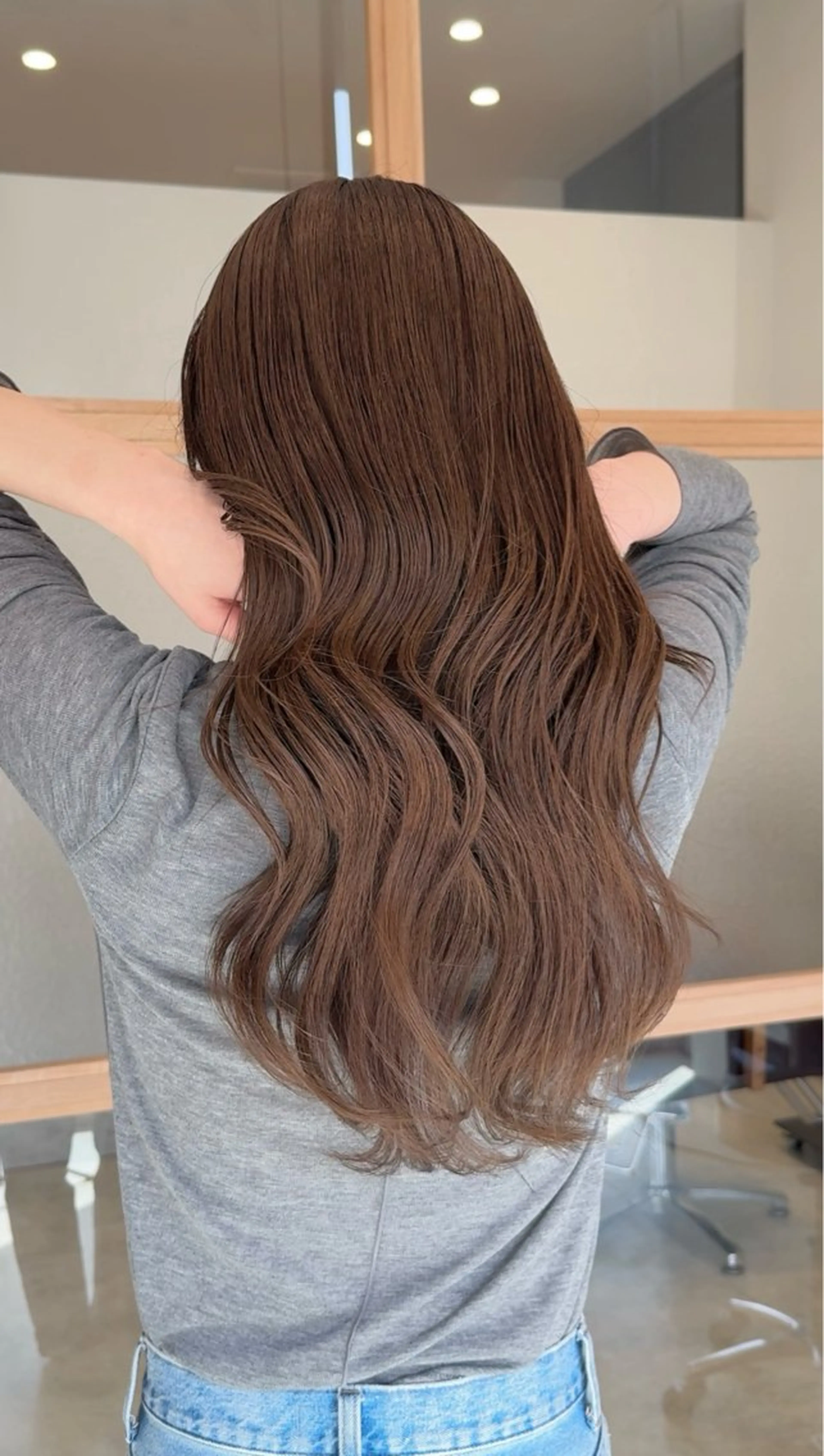 ロング カット 縮毛矯正 トリートメント GO TODAY SHAiRE SALON 原宿Stella店所属・𓍯柔らかhair 𓍯 yukinoのヘアスタイル