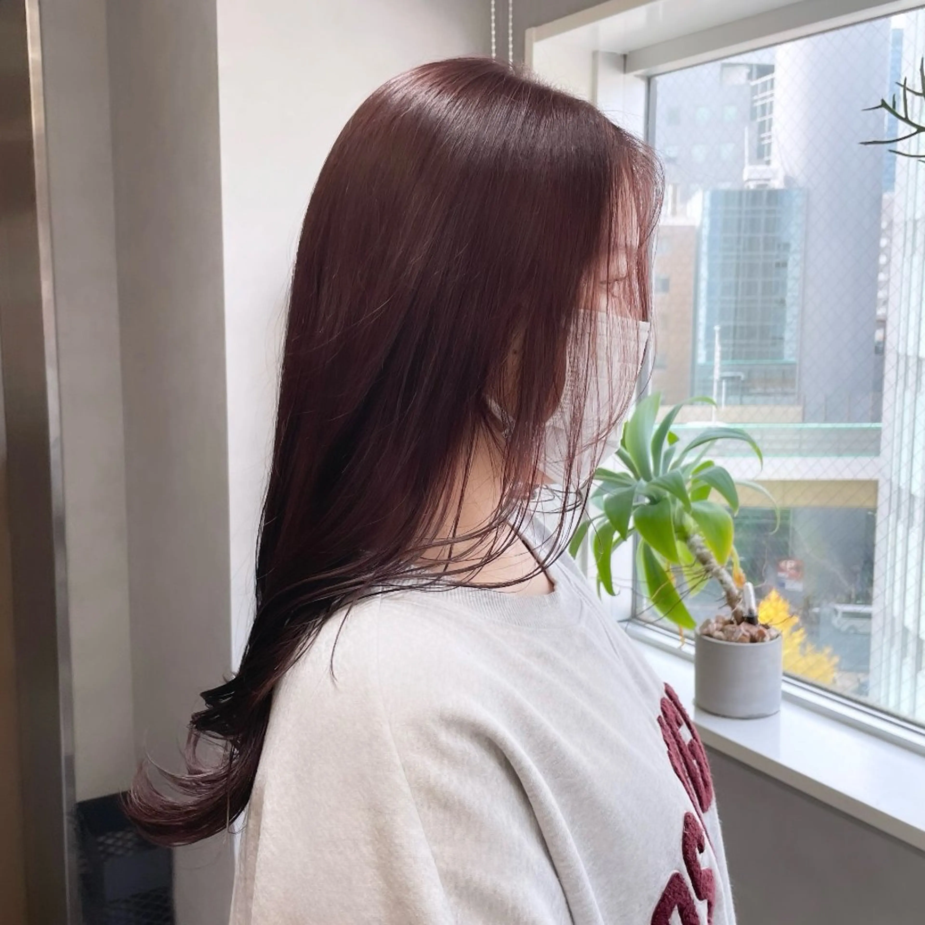 セミロング カラー ラベンダーカラー ラベンダーピンク ピンクカラー Rui/透明感カラー 暖色/レイヤーカットのヘアスタイル