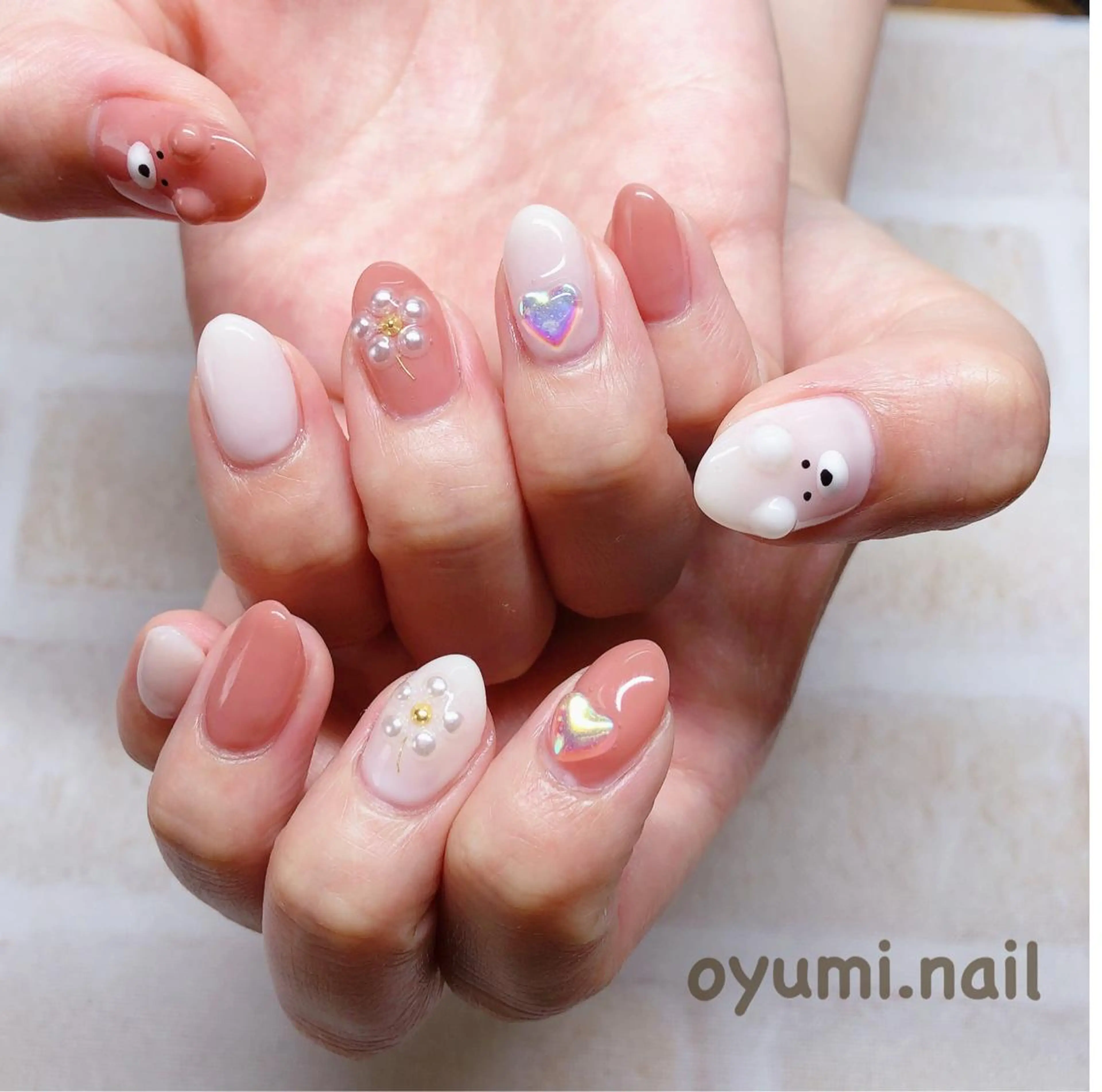 ネイル ジェルネイル グラデーション パラジェル ハンドネイル takanashi yumiのネイルデザイン