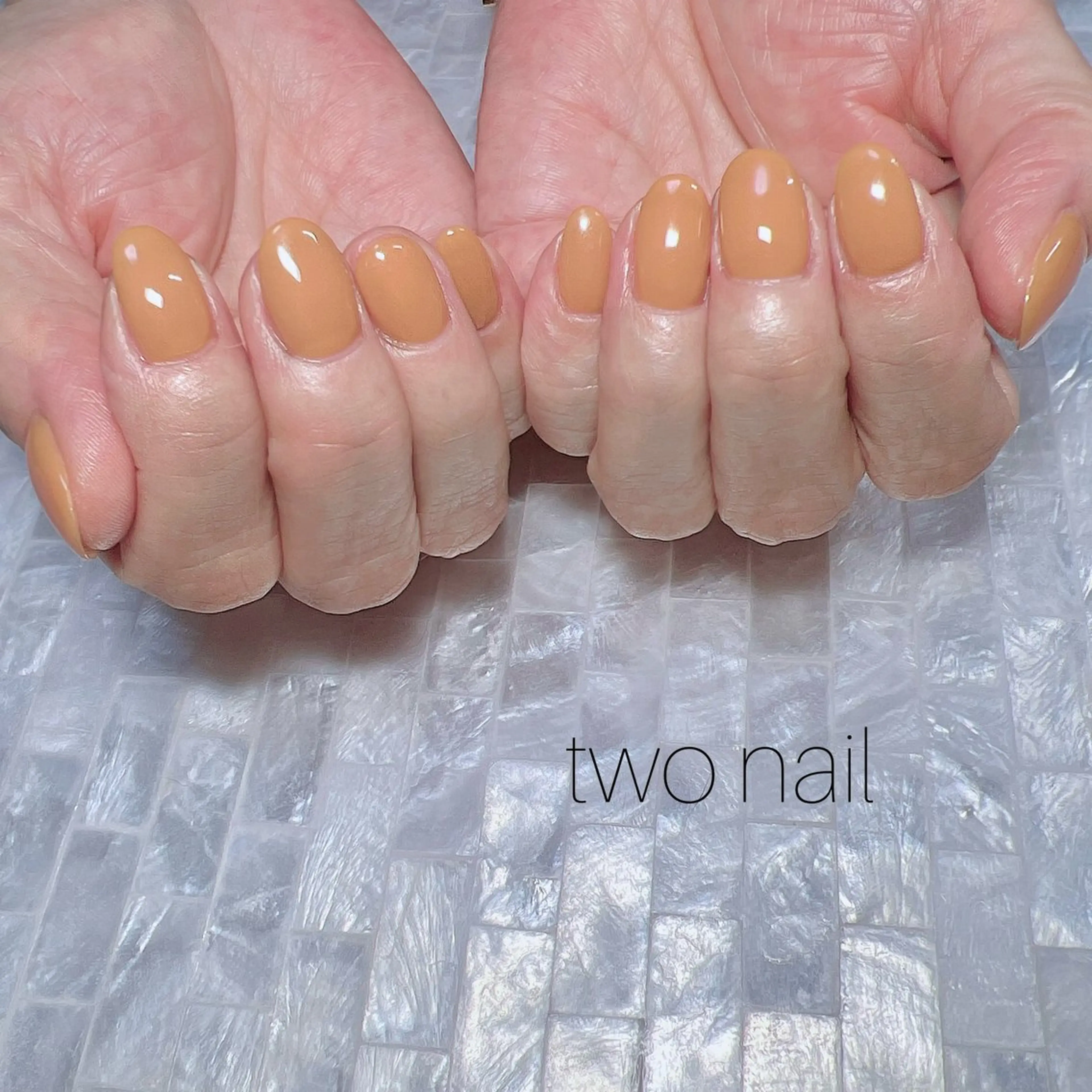 ネイル ネイルチップ ホワイト ハンドネイル two nailのネイルデザイン