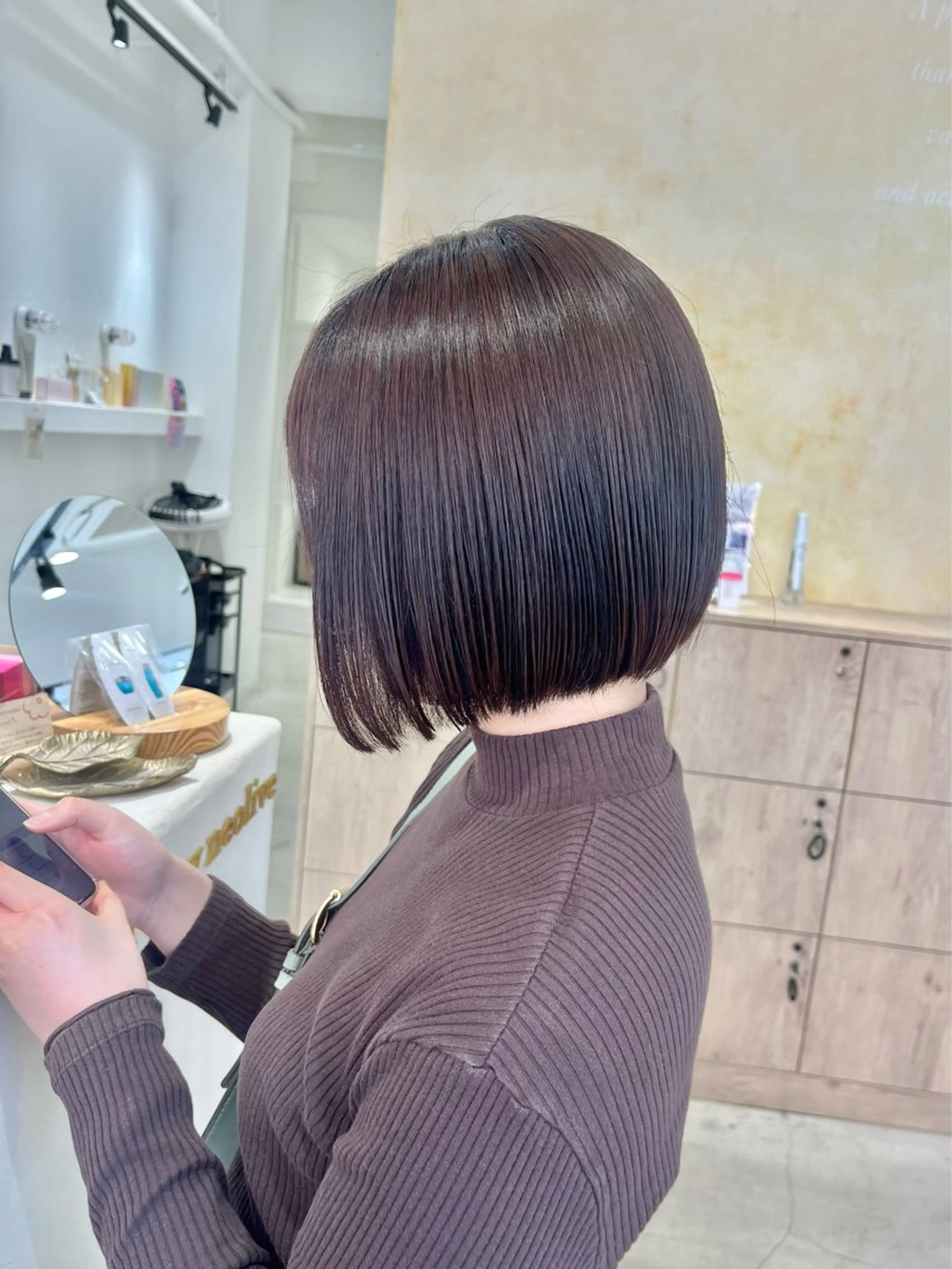 ショート カット 縮毛矯正 ボブ/美髪矯正 /佐藤　奈巳のヘアスタイル