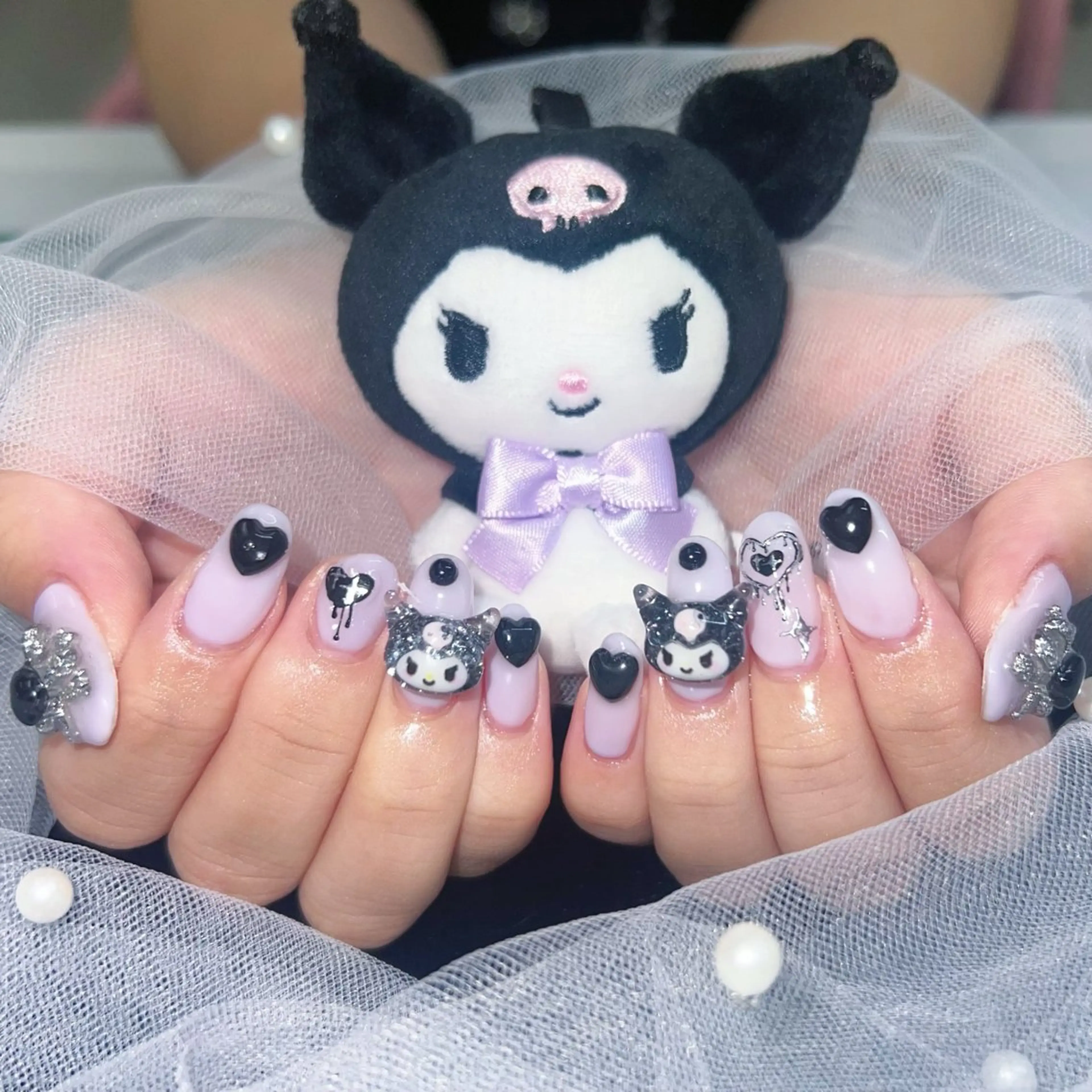 ネイル パーツ全部¥110 サロンミミのネイルデザイン