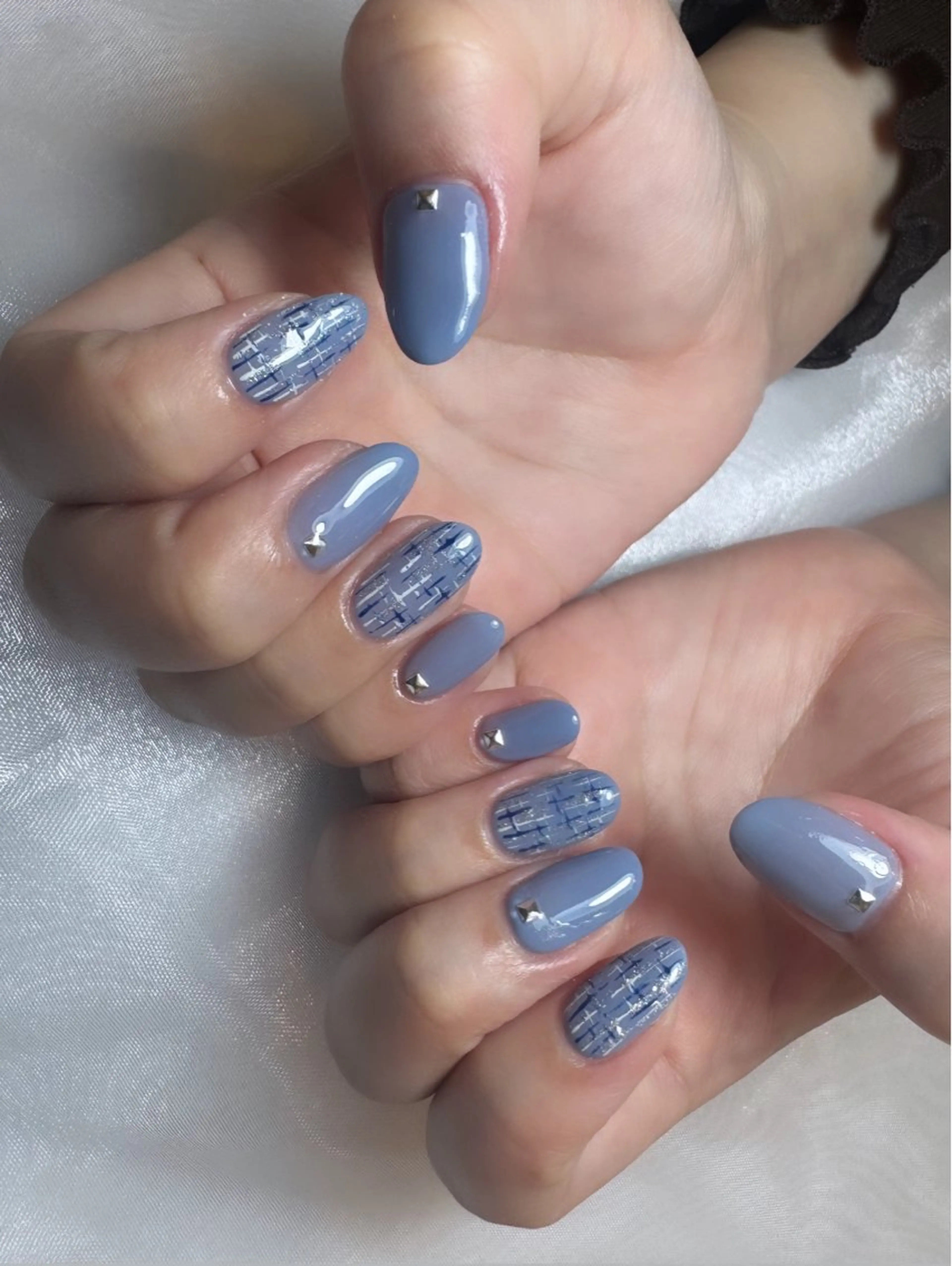 ネイル ツイードネイル 横浜eight nail💟kuruのネイルデザイン