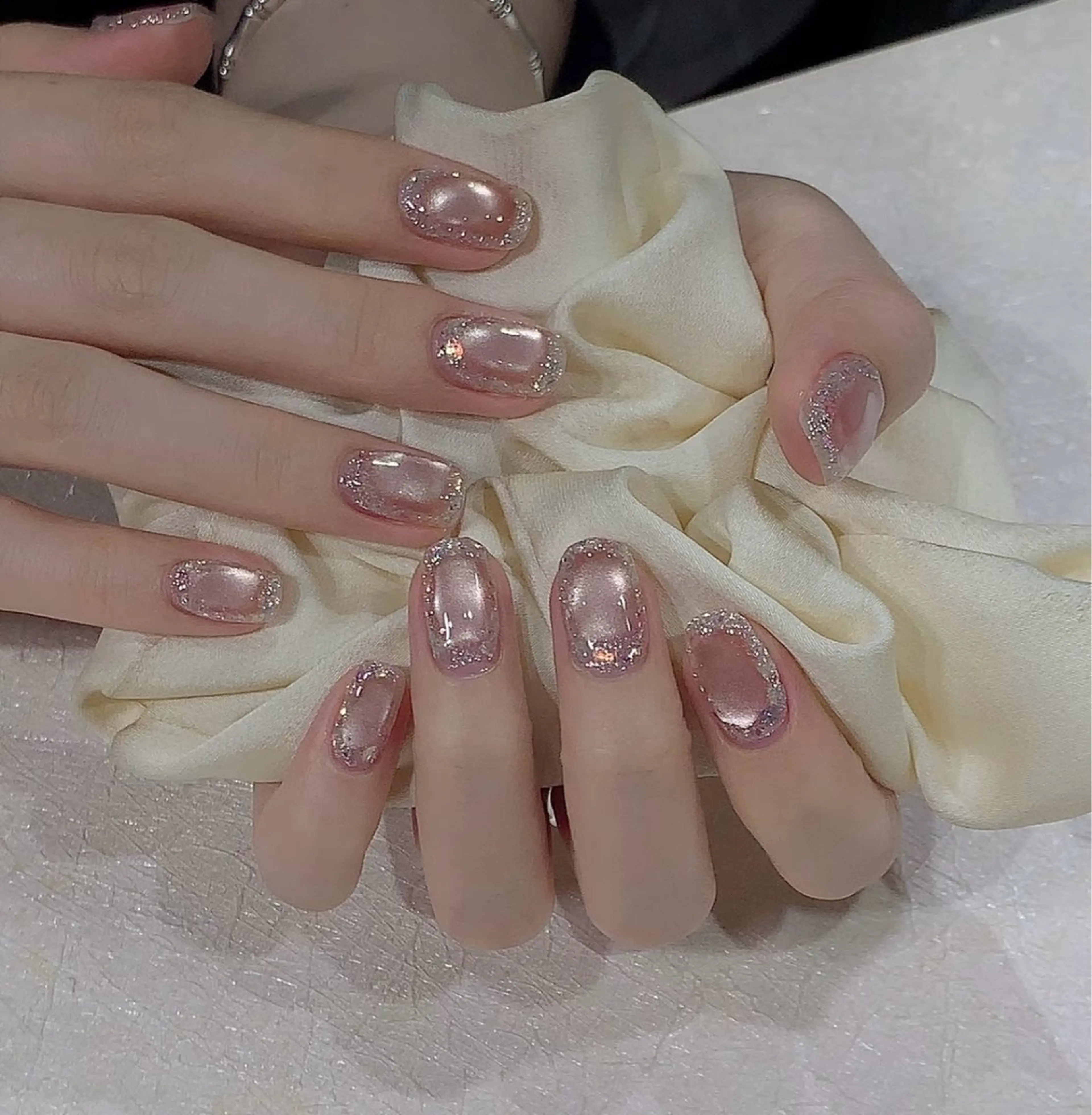 ネイル シンプルネイル ワンホンネイル エンジェル ヒーリング 矢場町店のネイルデザイン